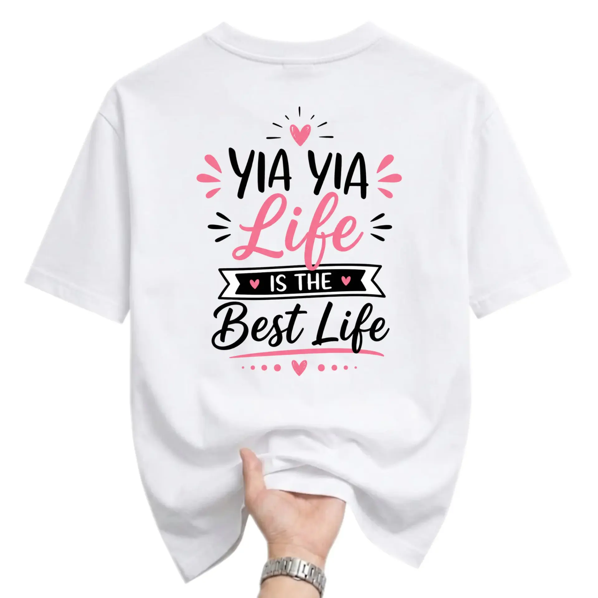 T-shirt Life Is the Best Graphic Tee Unisex Cotton Blend Casual Crew Neck
