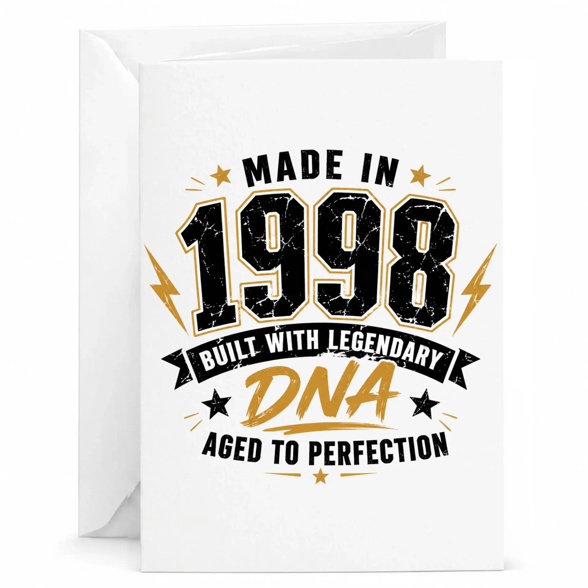 Birthday Card for 1998 Vintage Year Made in 1998 Built with Legendary Dna Aged to Perfection Funny Greeting Card