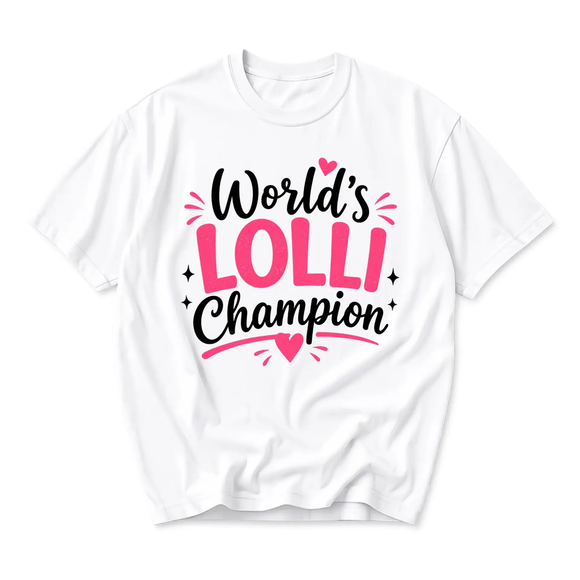 Funny Shirt World's Lolli Graphic Tee Unisex Cotton Casual Top for Everyday