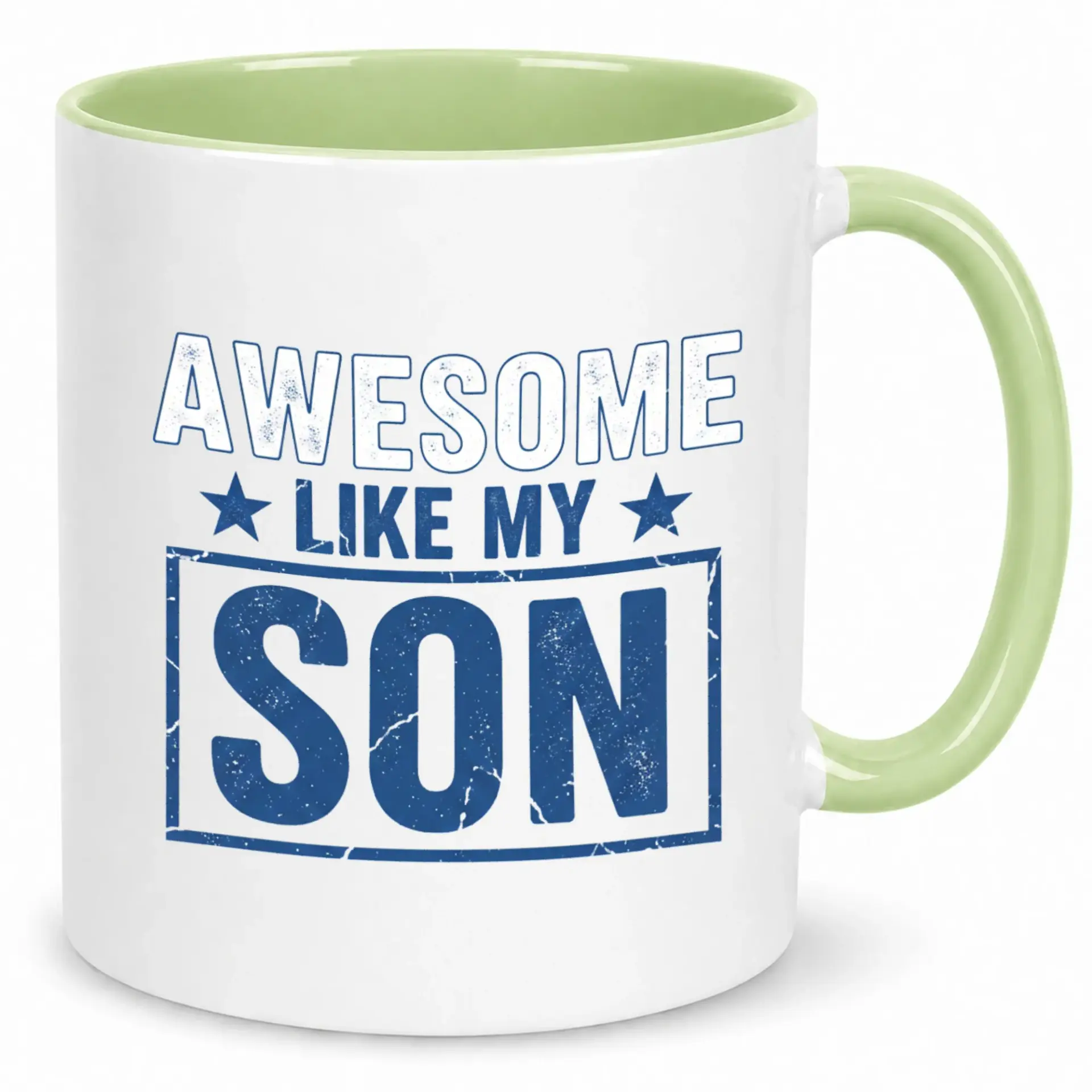 Funny Coffee Mug for Parents Awesome Like My Son Ceramic Cup Great Gift Dad Mom Unique Drinkware Home Office 11 Oz or 15 Oz Size