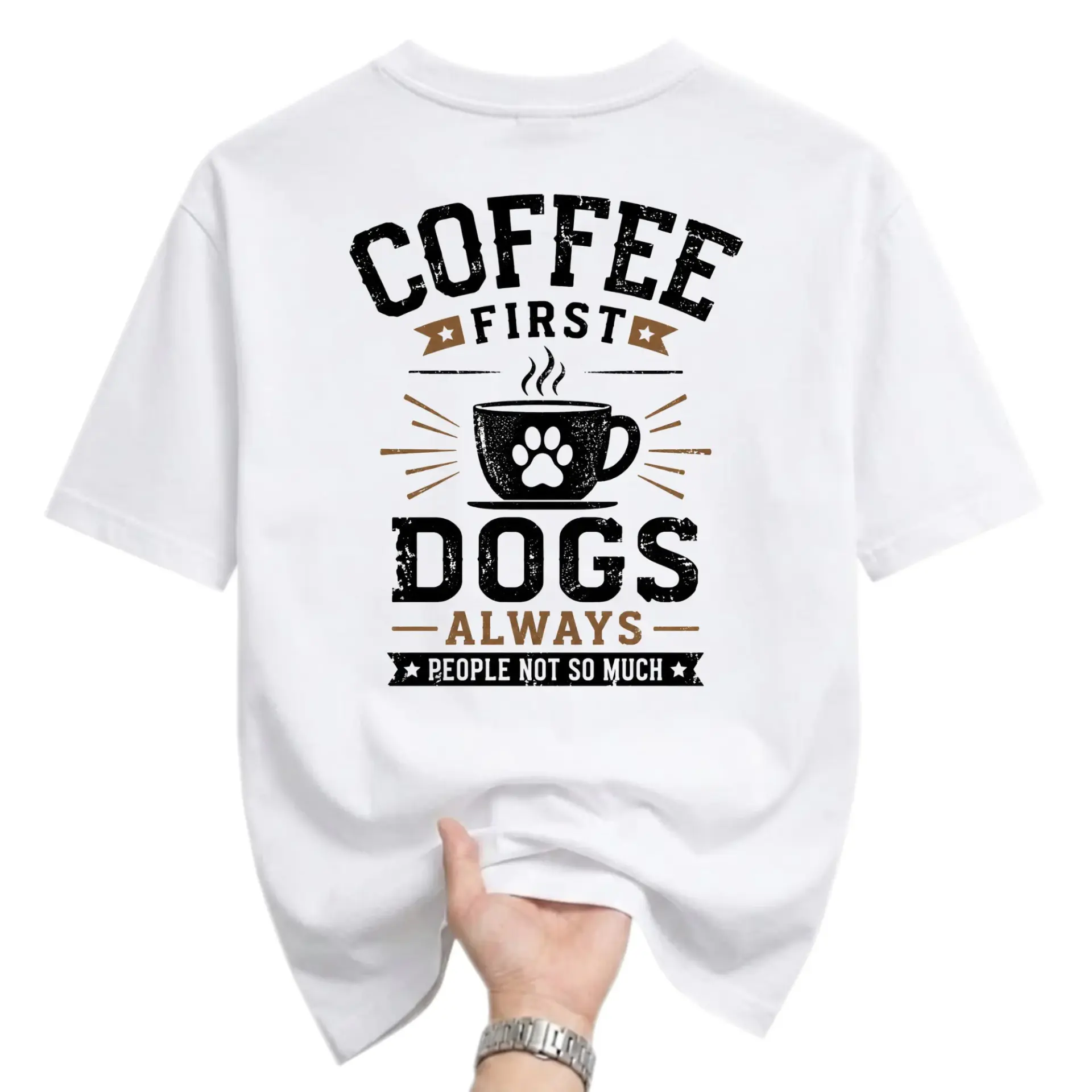 Funny Shirt Coffee First Always People Not so Much Graphic Tee Unisex