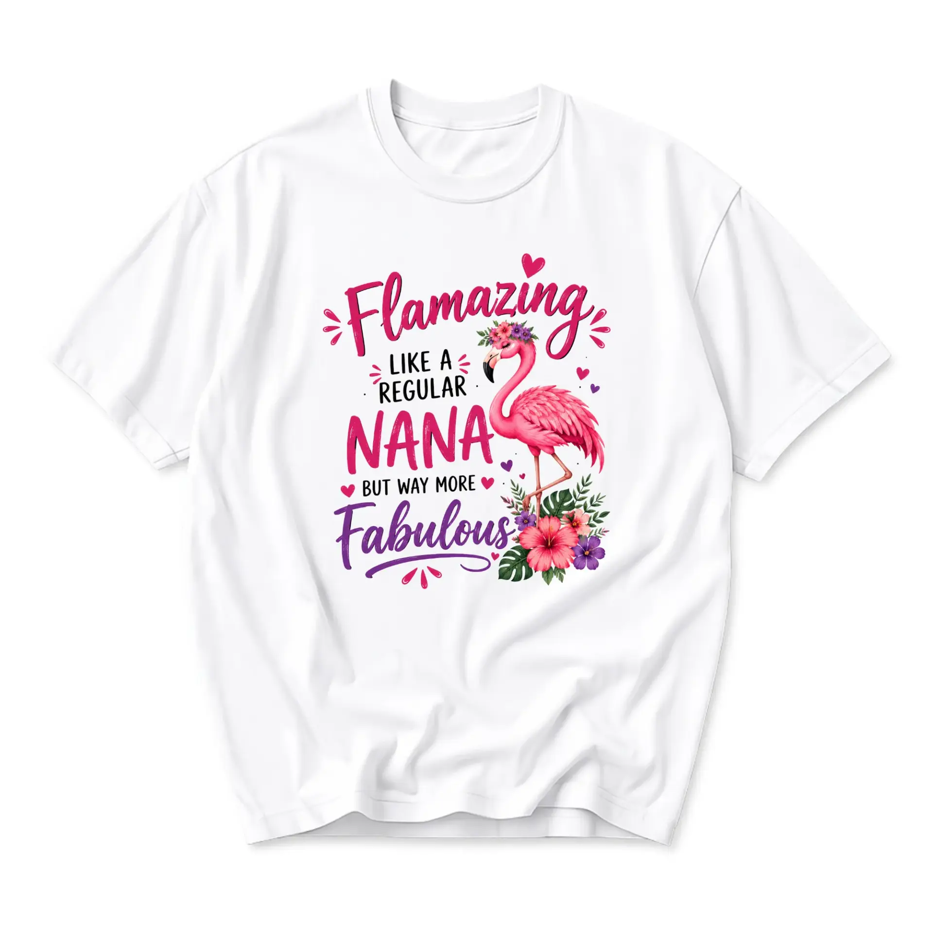 Funny Shirt Flamazing Like a Regular Nana but Way More Fabulous Flamingo