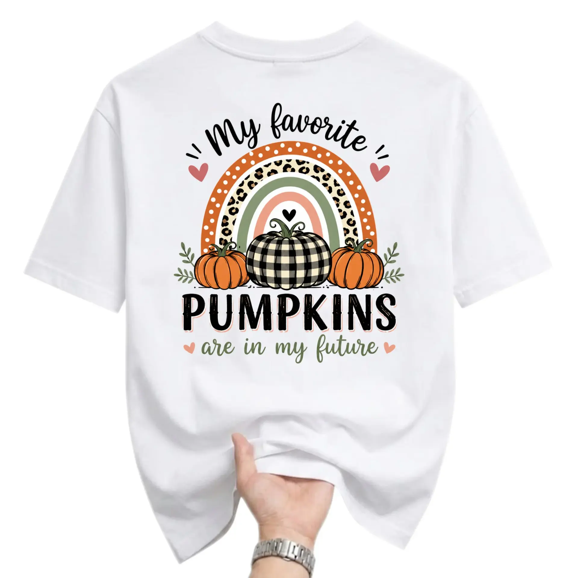 Graphic Tee My Favorite Pumpkins Are in My Future Shirt Seasonal Fall Apparel Unisex Crew Neck Casual Fashion Top