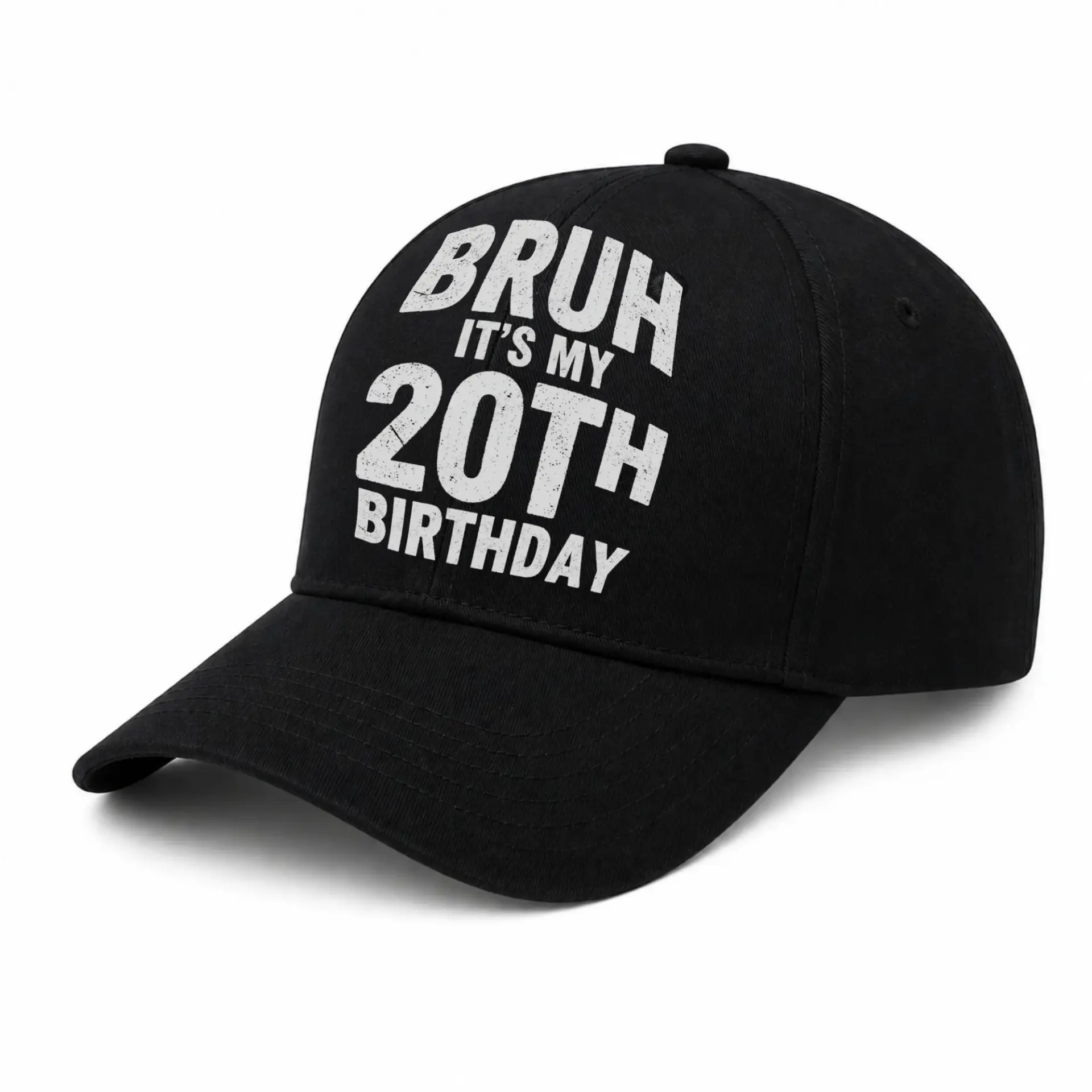 Vinyl Sticker Pack Bruh It Is My 20th Birthday Decals for Laptops Water Bottles and Scrapbooks Set of 3 Waterproof Pieces