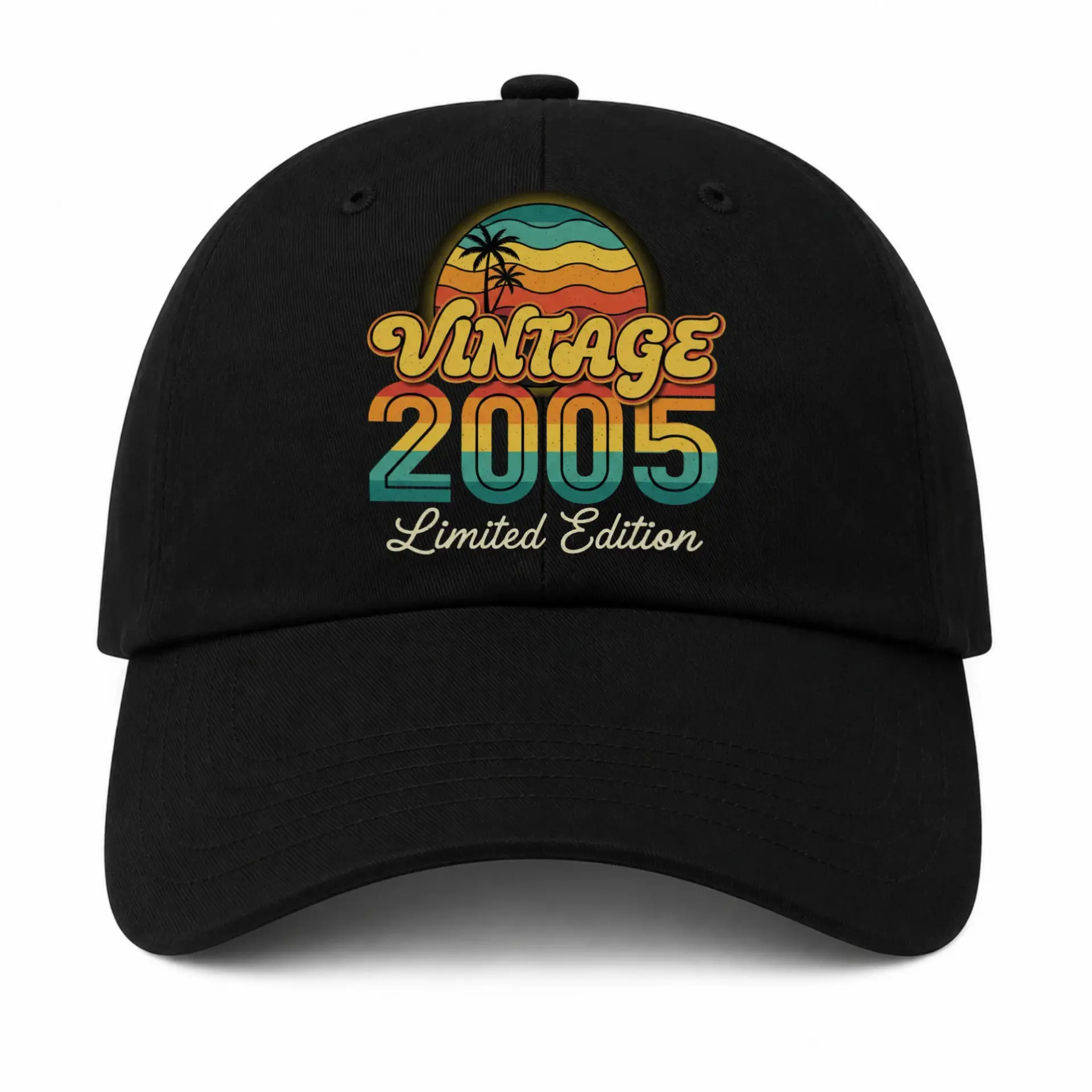 Baseball Cap Vintage 2005 Limited Edition Retro Sunset Graphic Hat