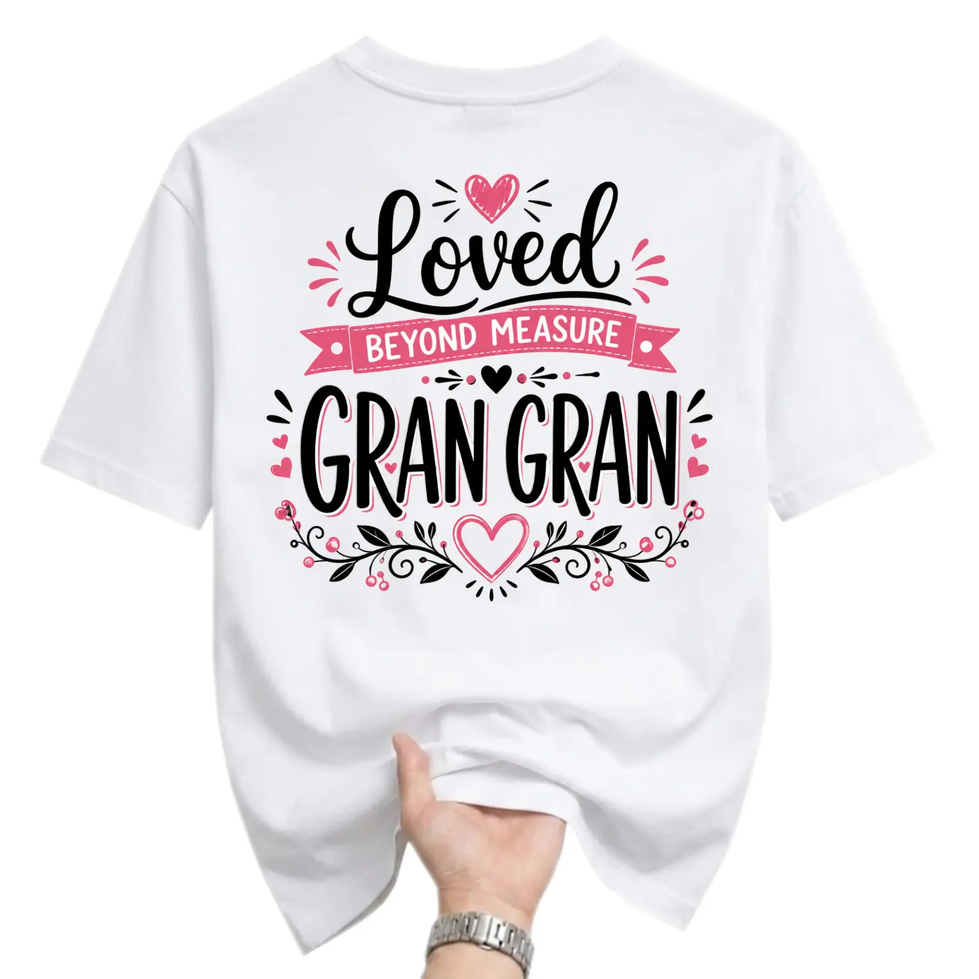 T-shirt Loved Beyond Measure Gran Graphic Tee Unisex Crew Neck Short Sleeve