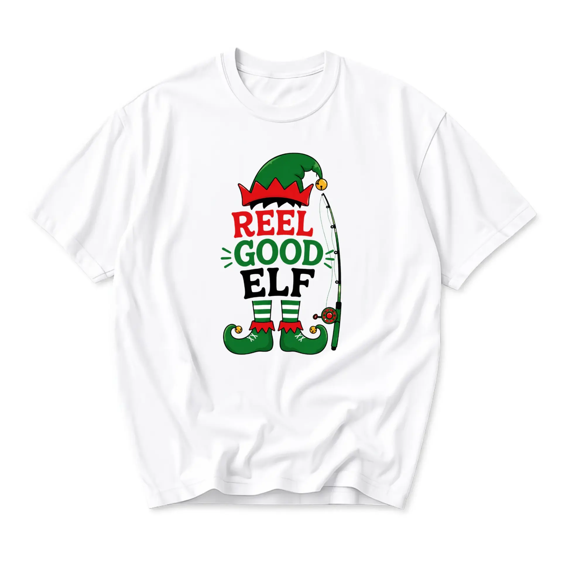 Funny Shirt Reel Good Holiday Graphic Tee Unisex Casual Apparel for Fishing