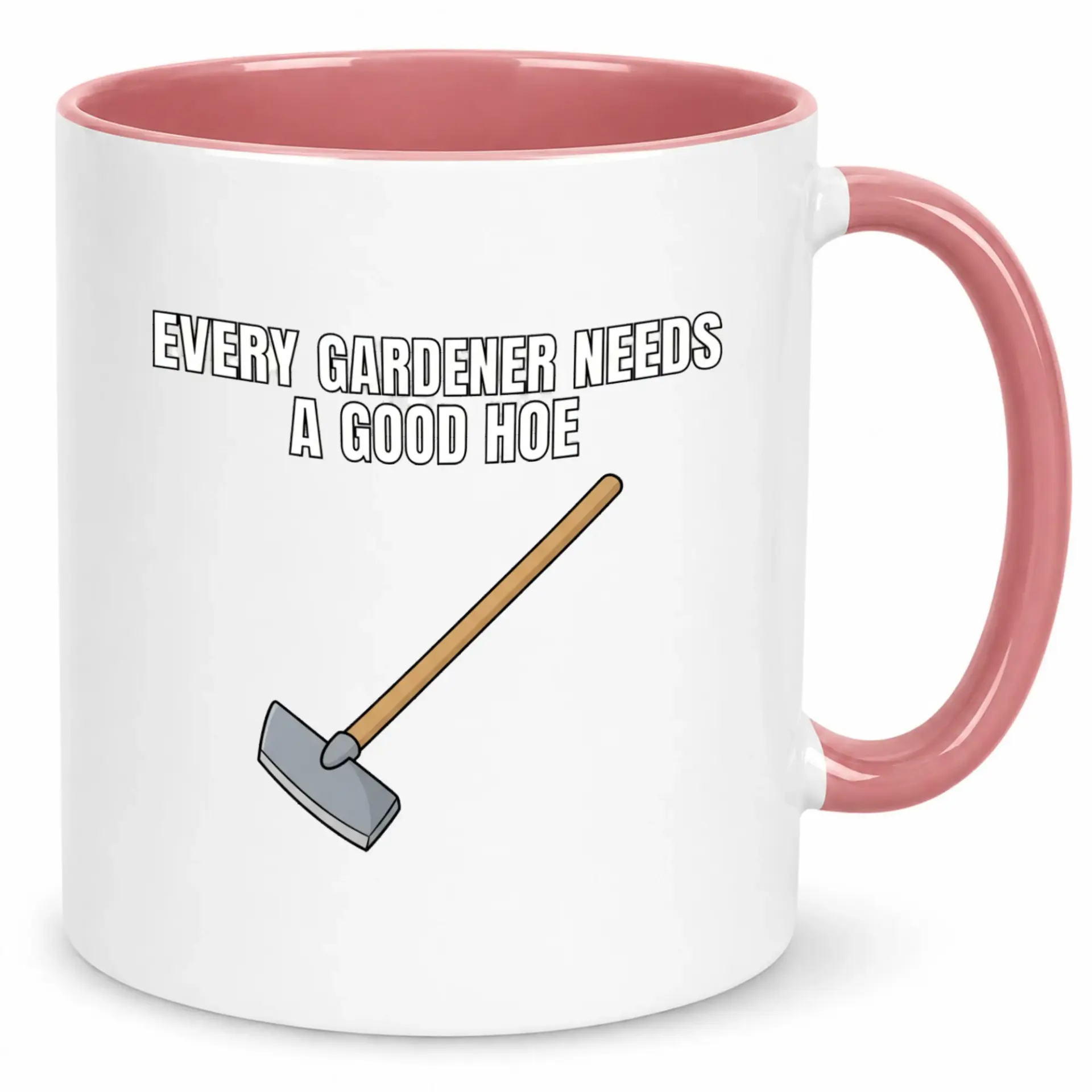 Funny Gardener Pun Ceramic Coffee Mug Hilarious Garden Tool Hoe Design for Enthusiasts Unique Tea Drinkware Gift Men and Women