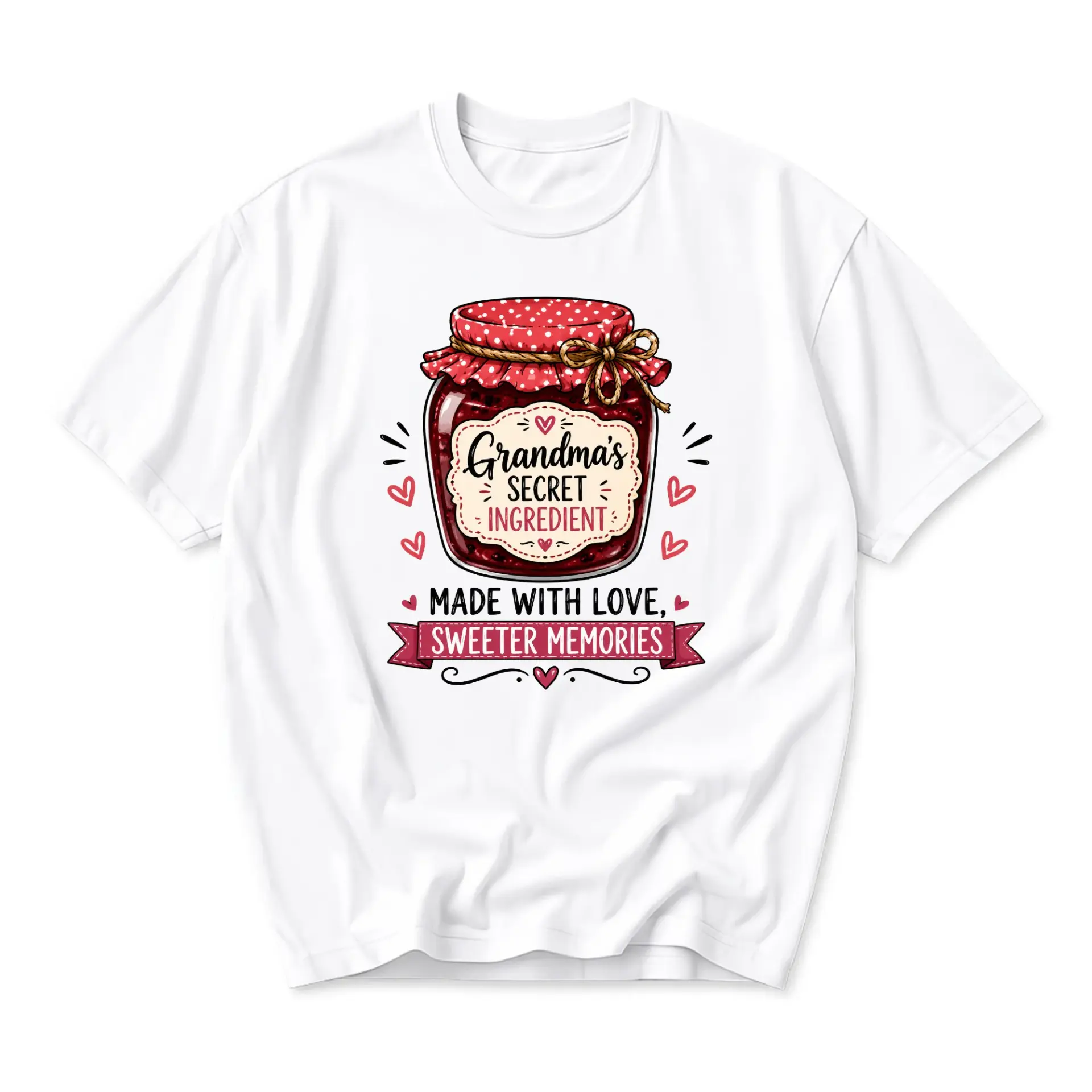 Funny Shirt Grandma Secret Ingredient Jam Graphic Tee Unisex Casual Cotton