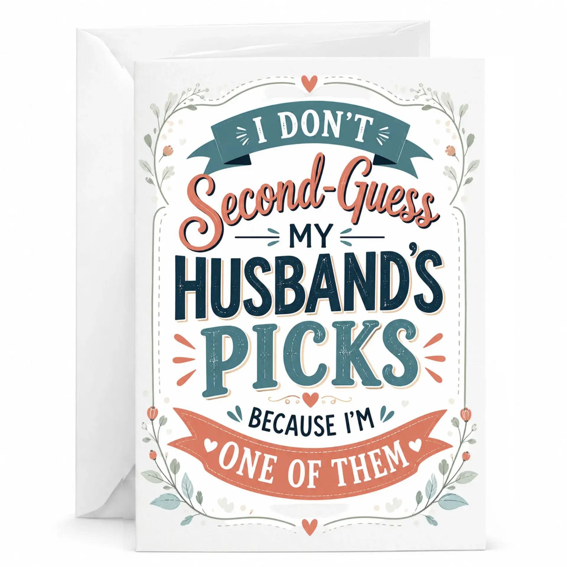 Funny Greeting Card for Husband Romantic Humor Anniversary Spouse Relationship Appreciation Gift