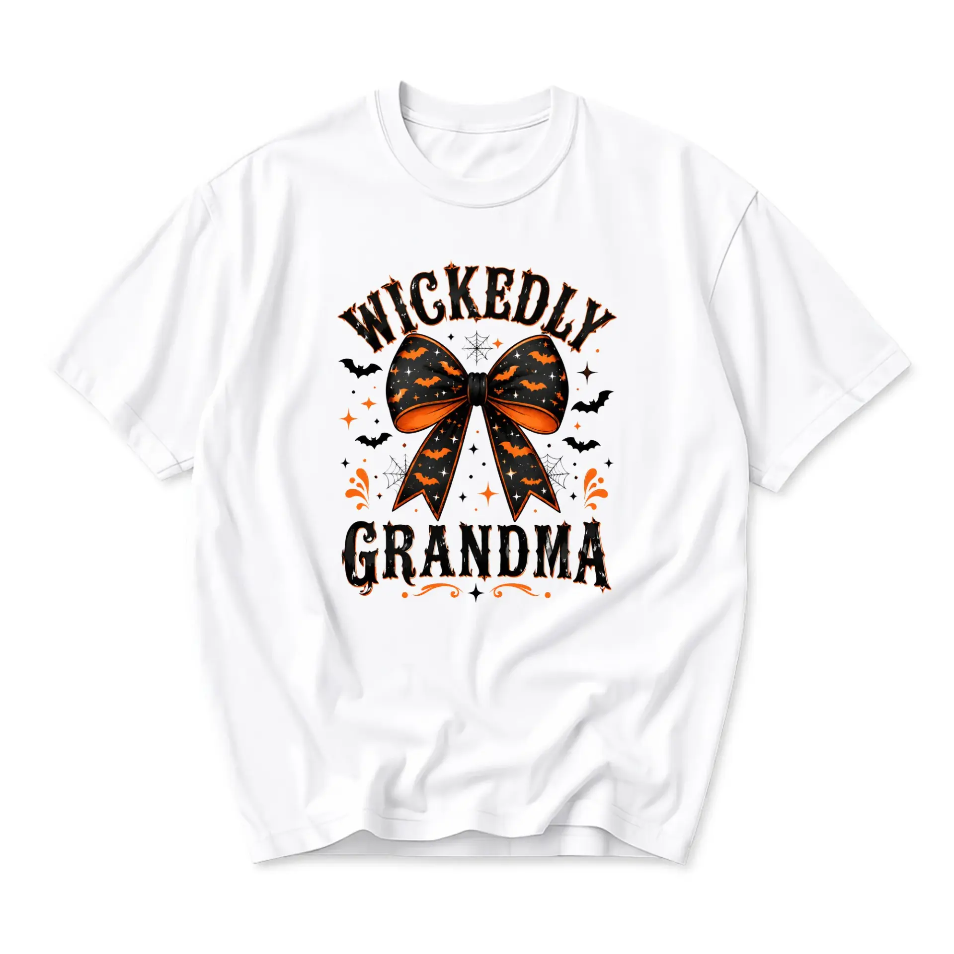 Funny Shirt Wickedly Grandma Halloween Graphic Tee Seasonal Holiday Apparel for Family Casual Wear Soft Cotton Top