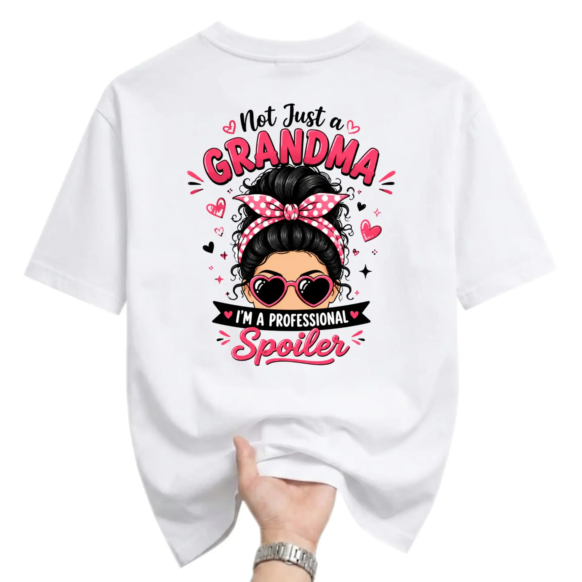 Funny Shirt Not Just a Grandma I Am a Professional Spoiler Graphic Printed Unisex Crew Neck Casual Everyday T-Shirt