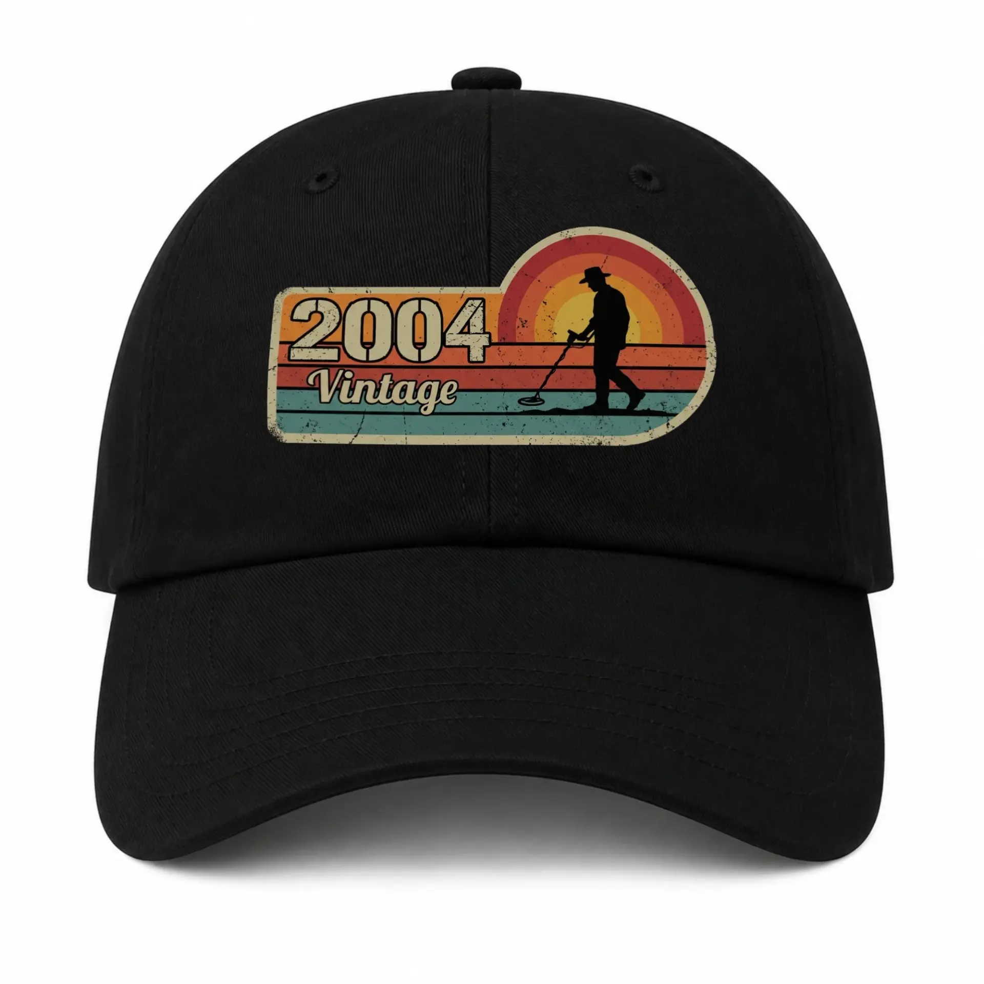 Baseball Cap Metal Detecting Vintage Hobbyist Retro Graphic Headwear