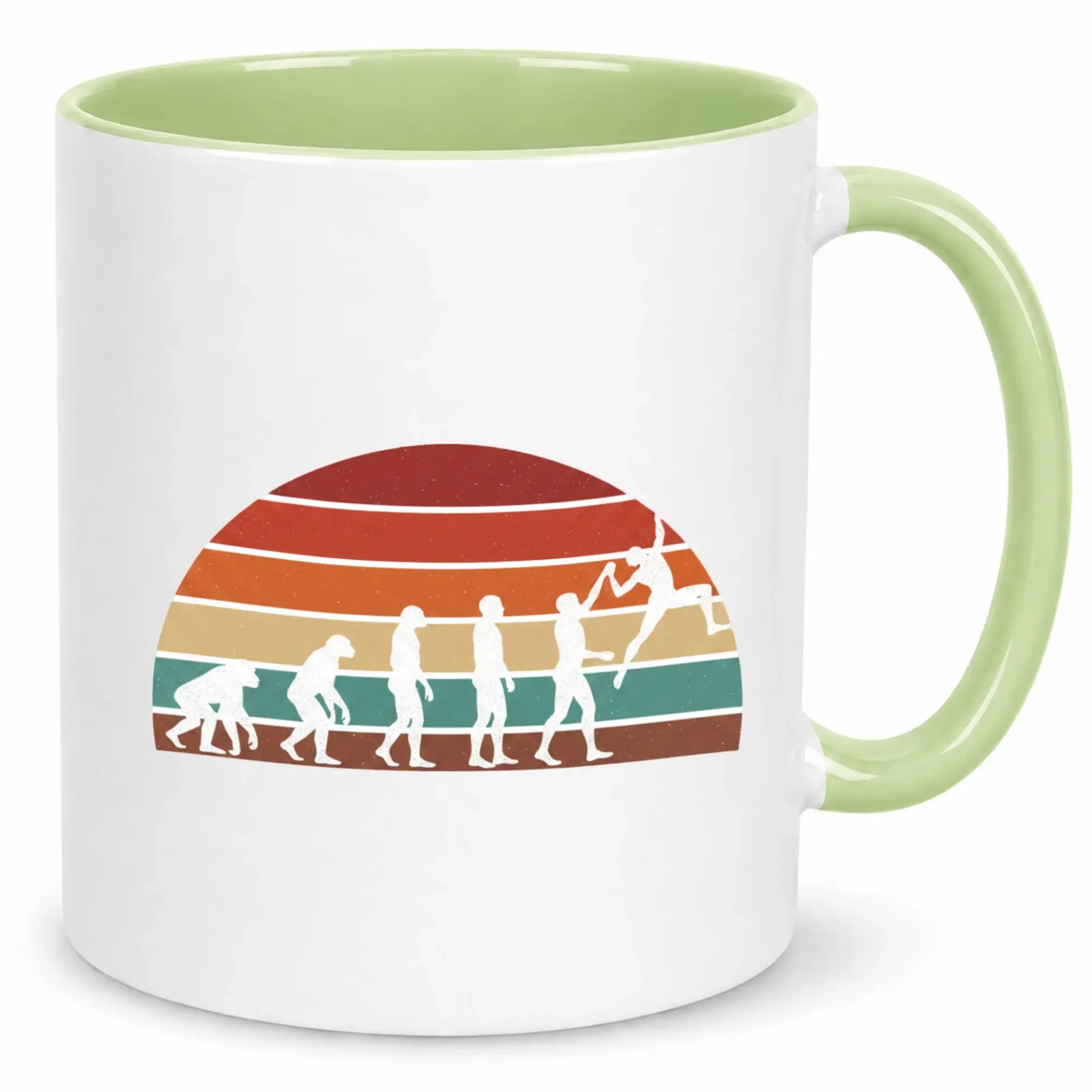 Ceramic Coffee Mug with Climbing Design and Retro Sunset Graphic 11 Oz or 15 Oz Drinkware for Climbers