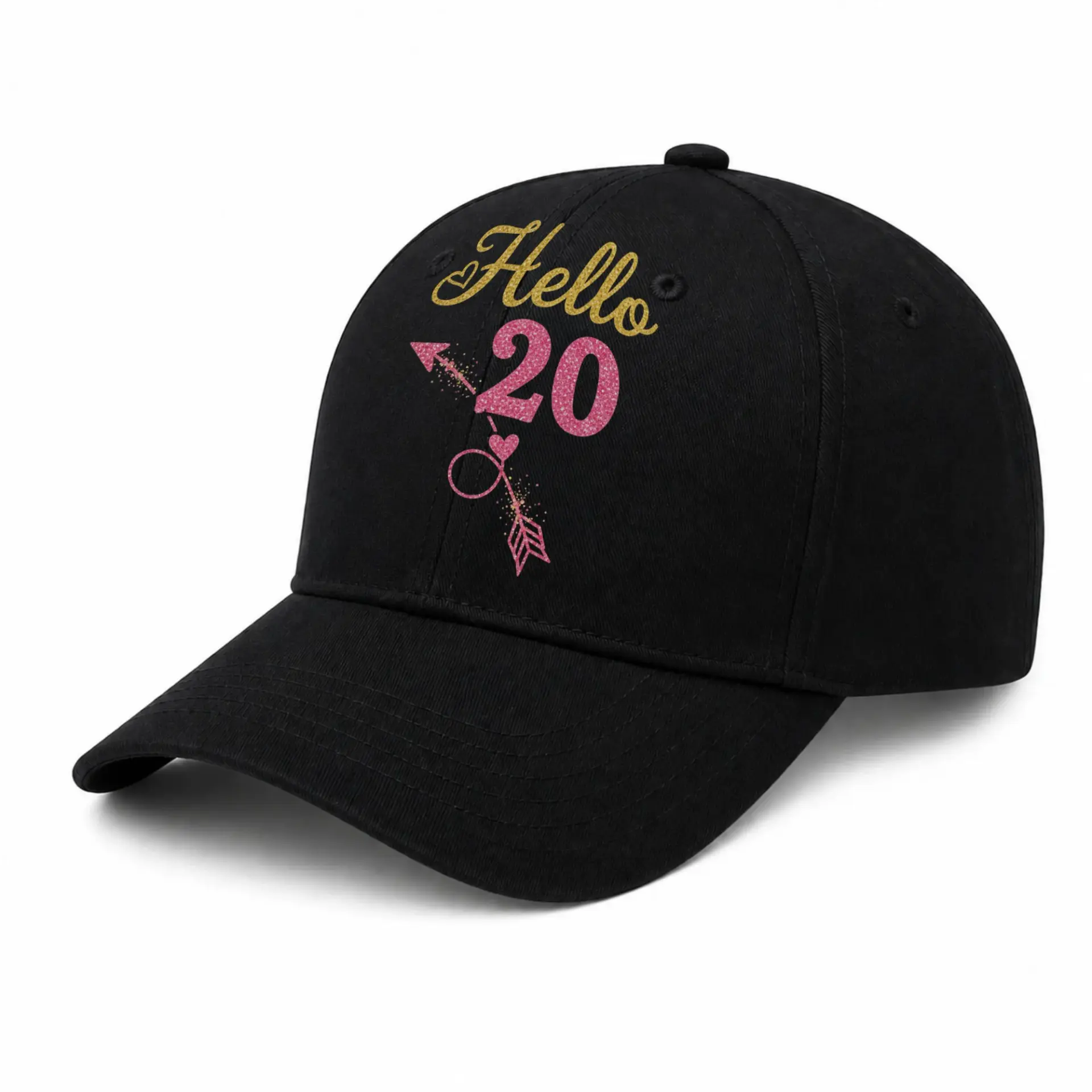 Vinyl Sticker Pack Hello 20 Celebration Decals Featuring Decorative Arrow Design for Laptops and Water Bottles Set of 3