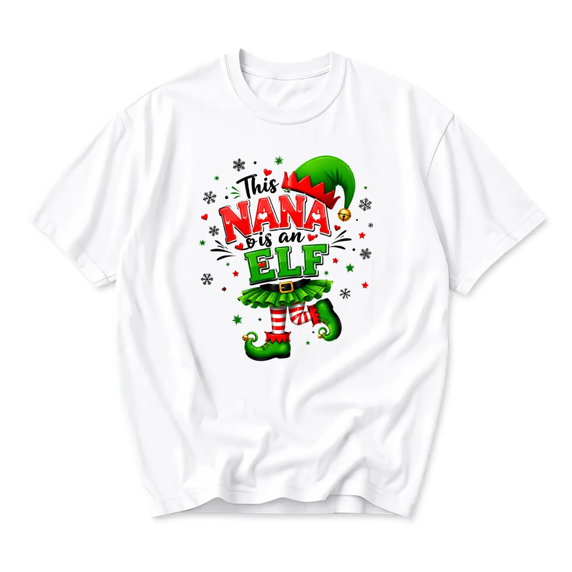 Funny Shirt This Nana Is an Graphic Tee Holiday Casual Crew Neck Short