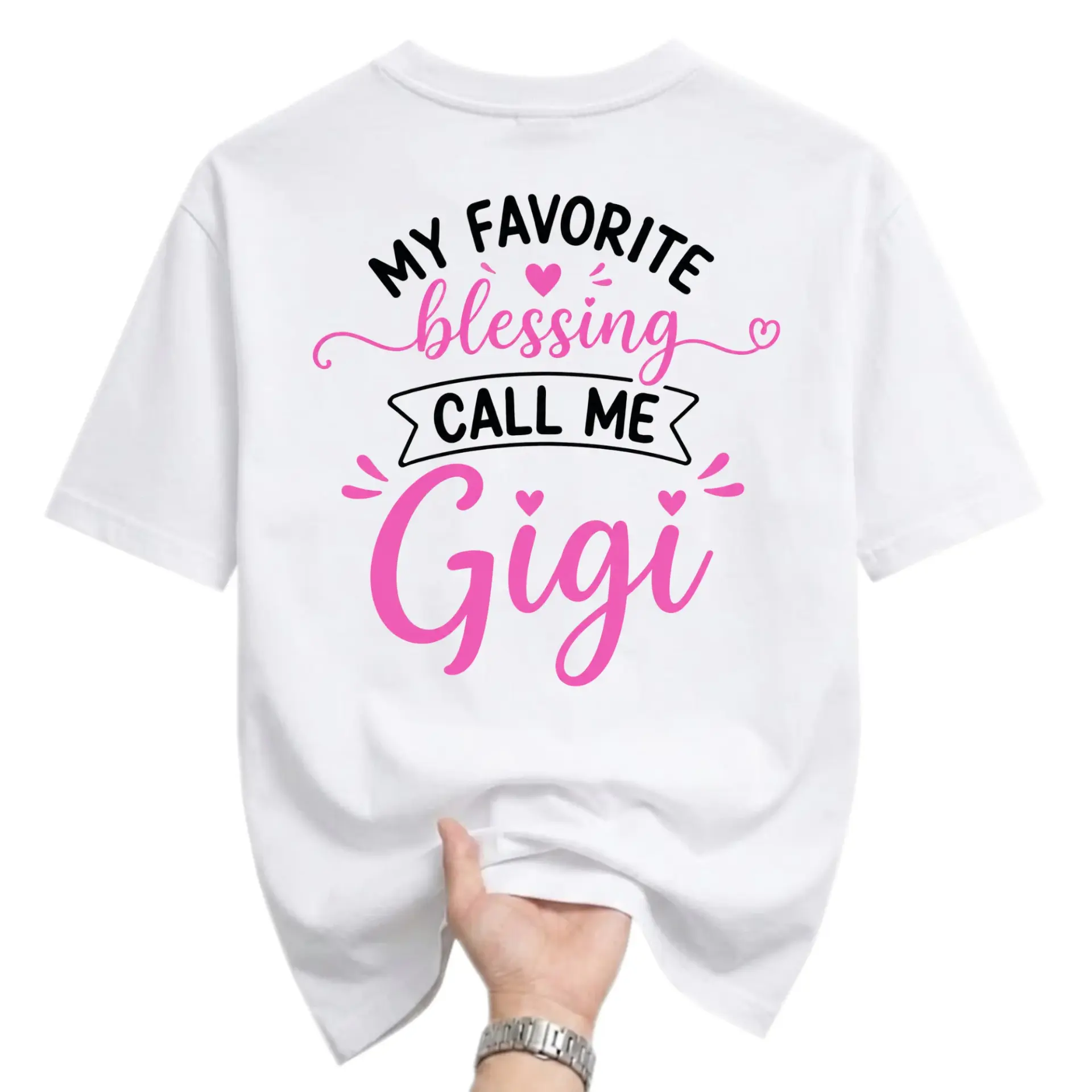 Graphic Tee My Favorite Blessing Call Me Gigi Shirt Cute Family Themed