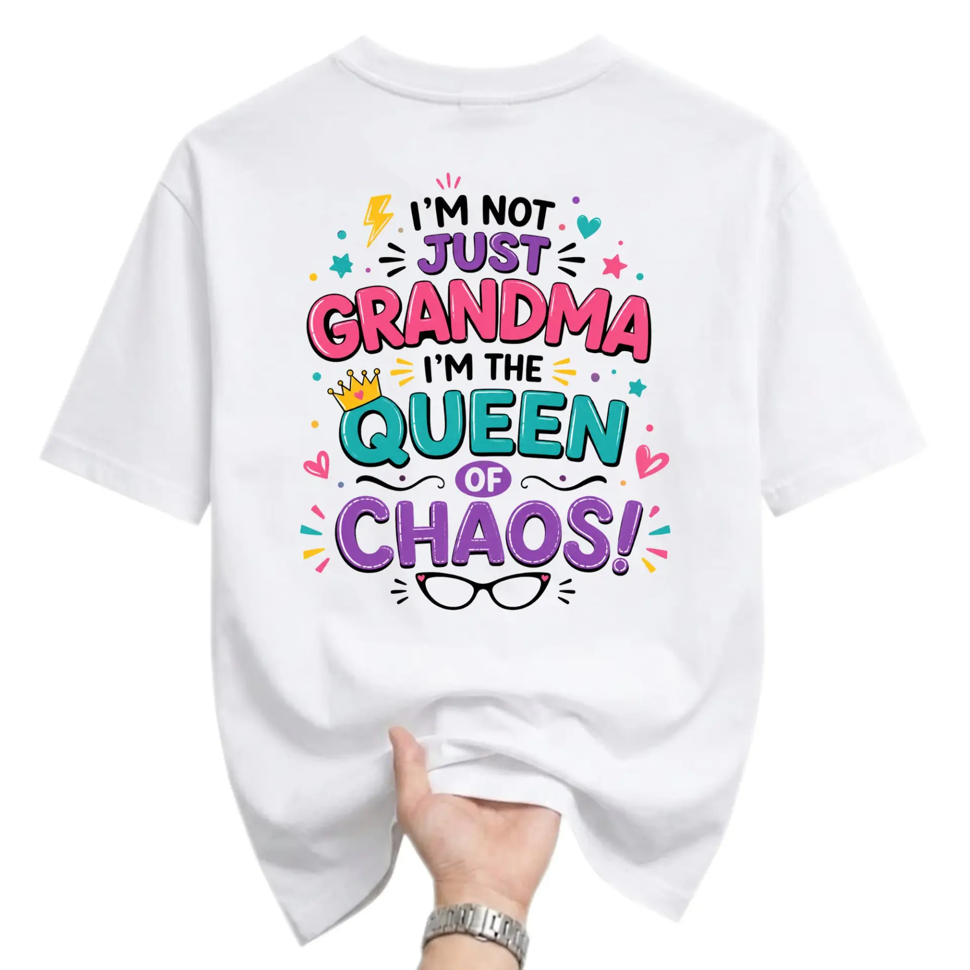 Funny Shirt I Am Not Just Grandma I Am of Graphic Print Unisex Casual Crew