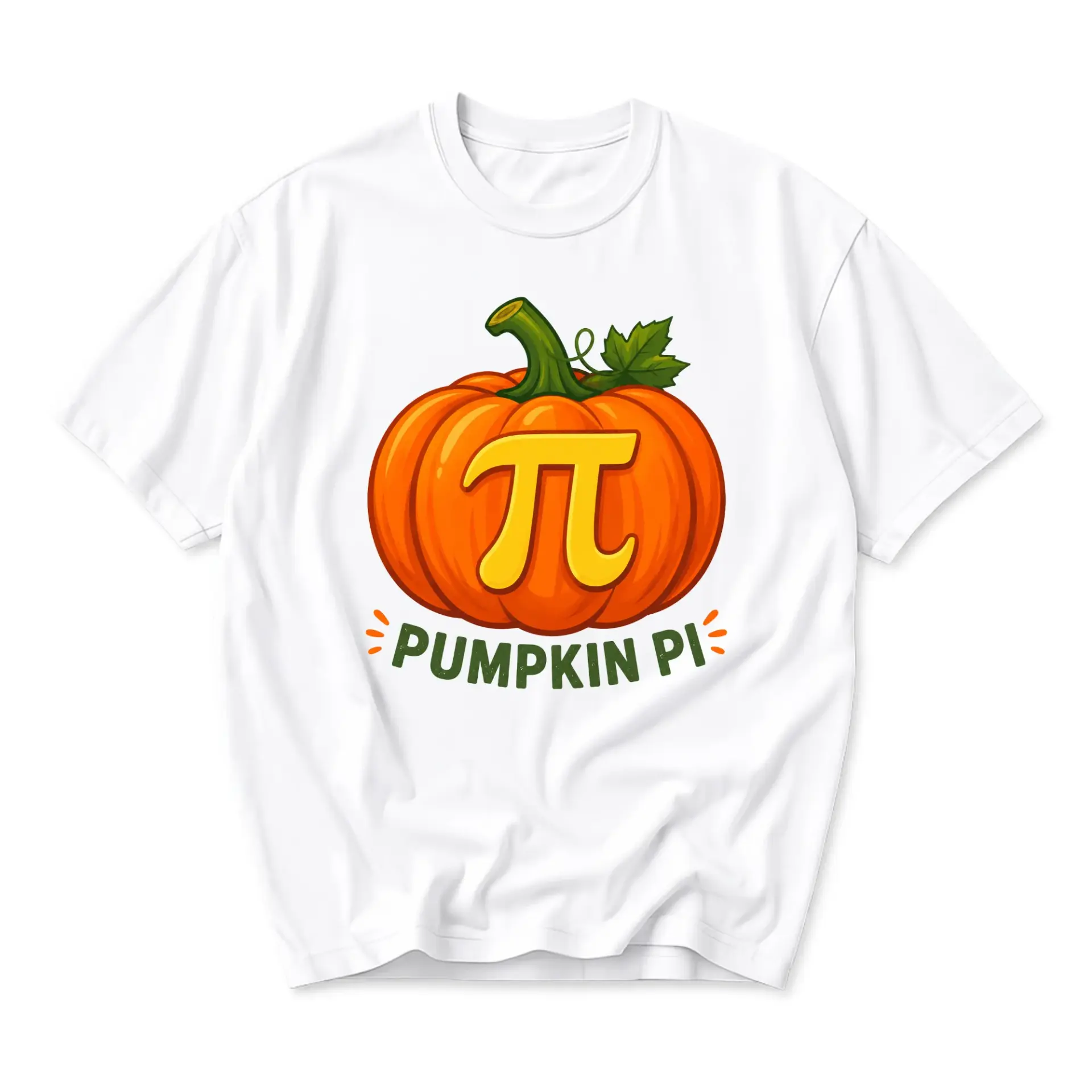 Funny Shirt Pumpkin Pi Math Pun Graphic Tee Unisex Casual Apparel for Everyday Wear and Autumn Seasonal Style Statements