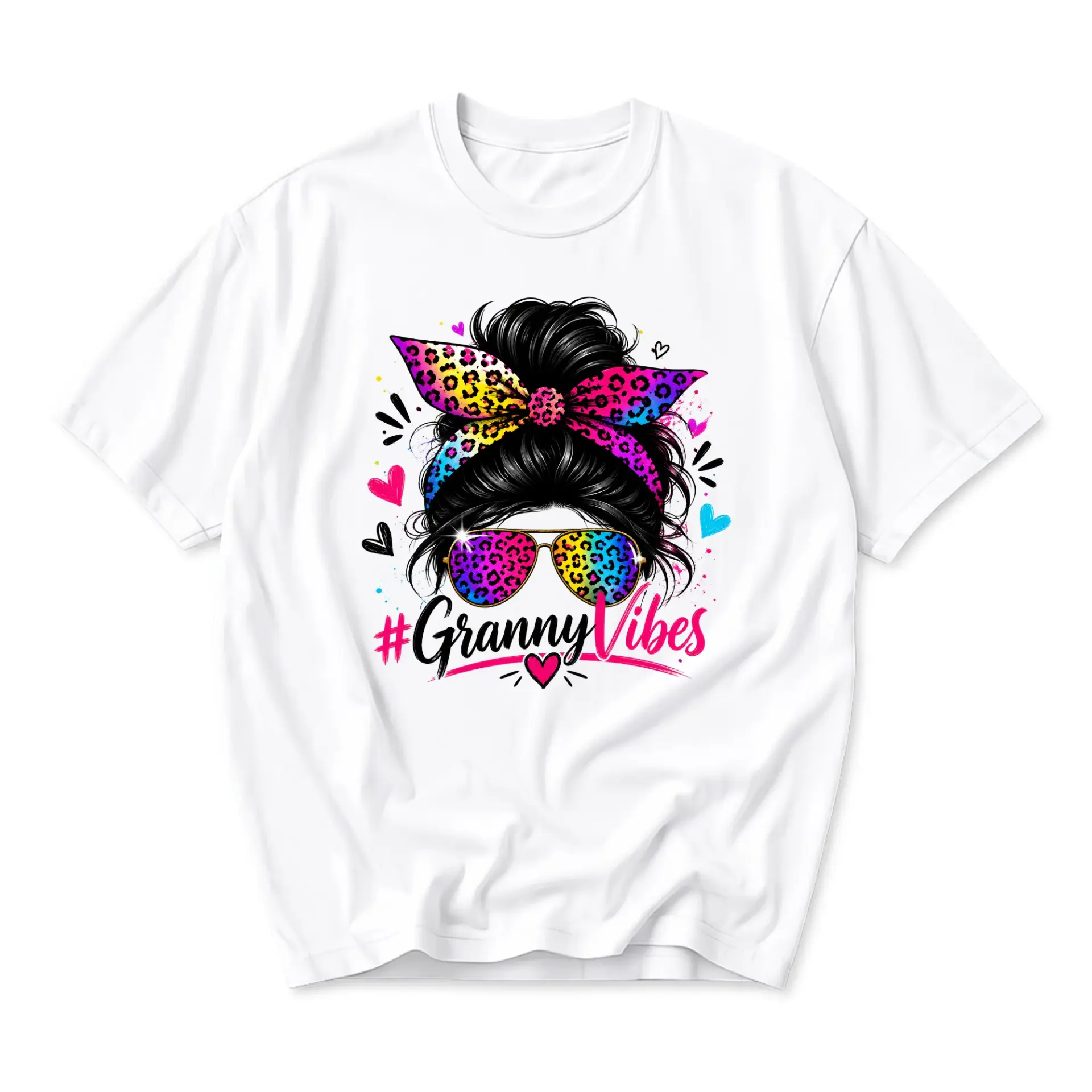 Funny Shirt Granny Graphic Tee Casual Unisex Short Sleeve Crew Neck Cotton Blend Top for Everyday Self Expression