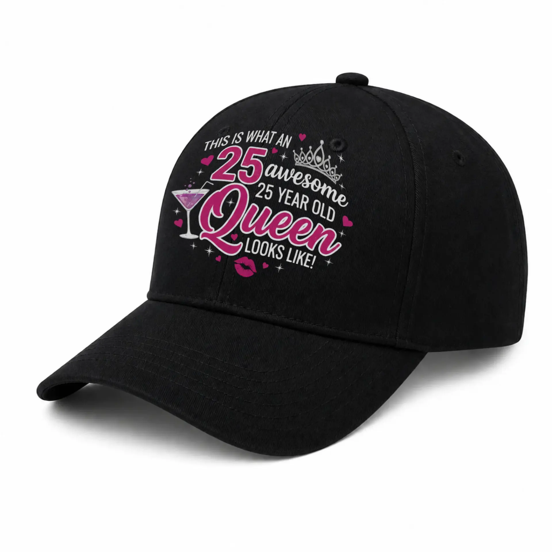 Baseball Cap Twenty Fifth Birthday Celebration Embroidered Dad Hat