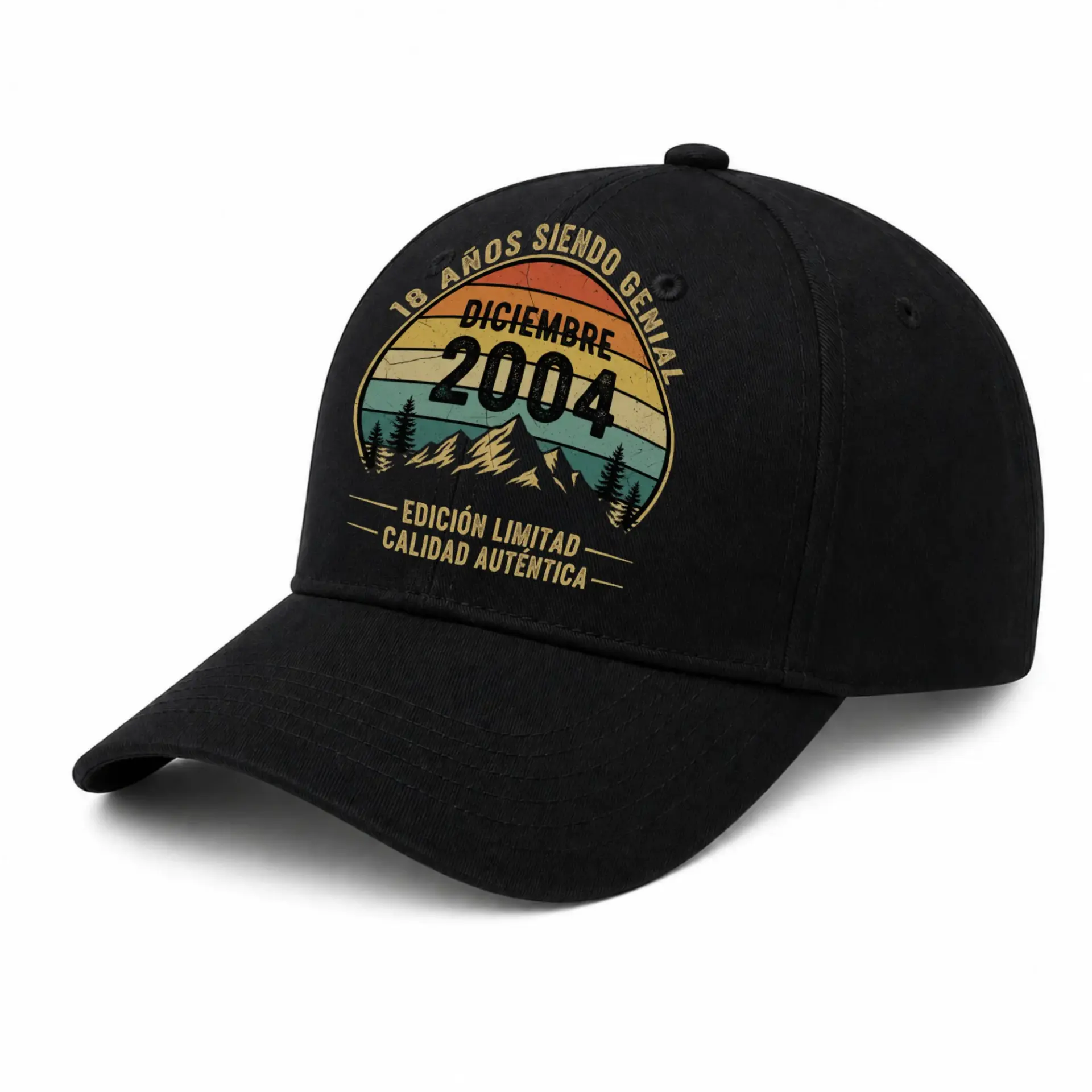 Baseball Cap Retro Mountain Graphic Dad Hat Comfortable Outdoor Headwear