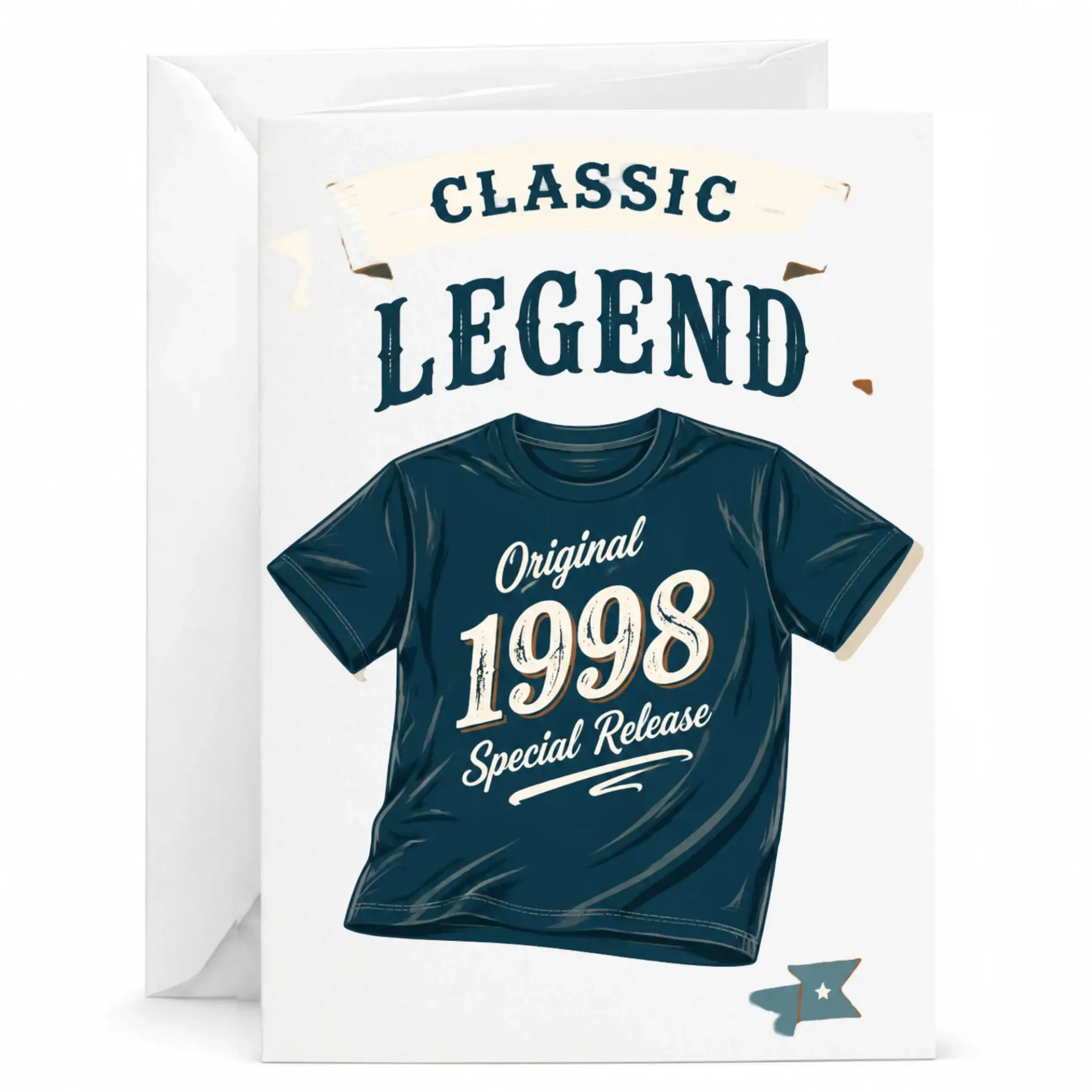 Birthday Card Classic Legend Original 1998 Special Release Graphic Design Greeting Card for Milestone Celebration