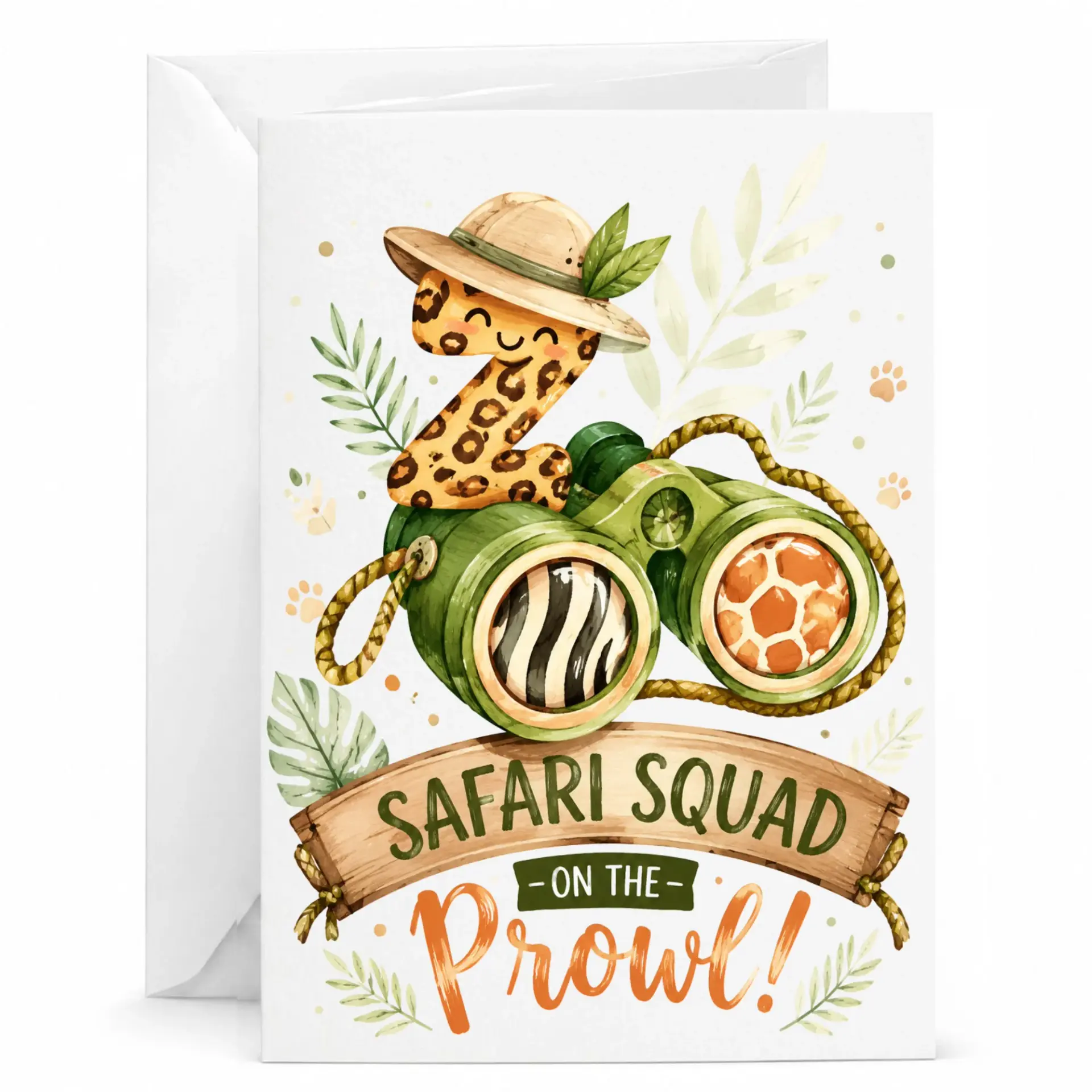 Greeting Card Squad on the Prowl Featuring Cute Tropical Illustrations for Milestone