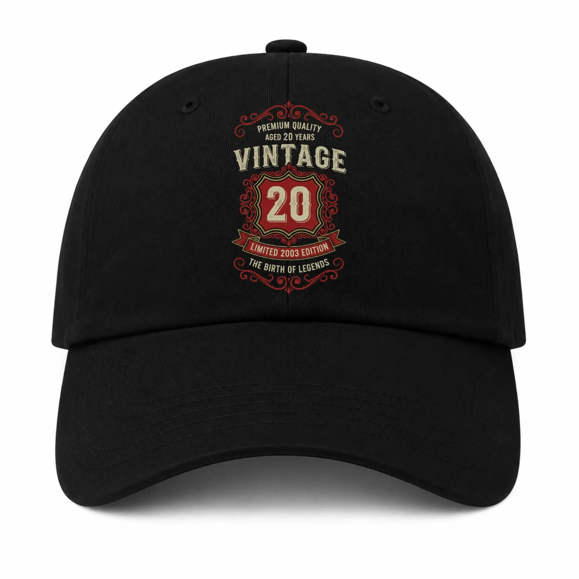 Baseball Cap Vintage 20th Birthday Graphic Hat Casual Cotton Headwear