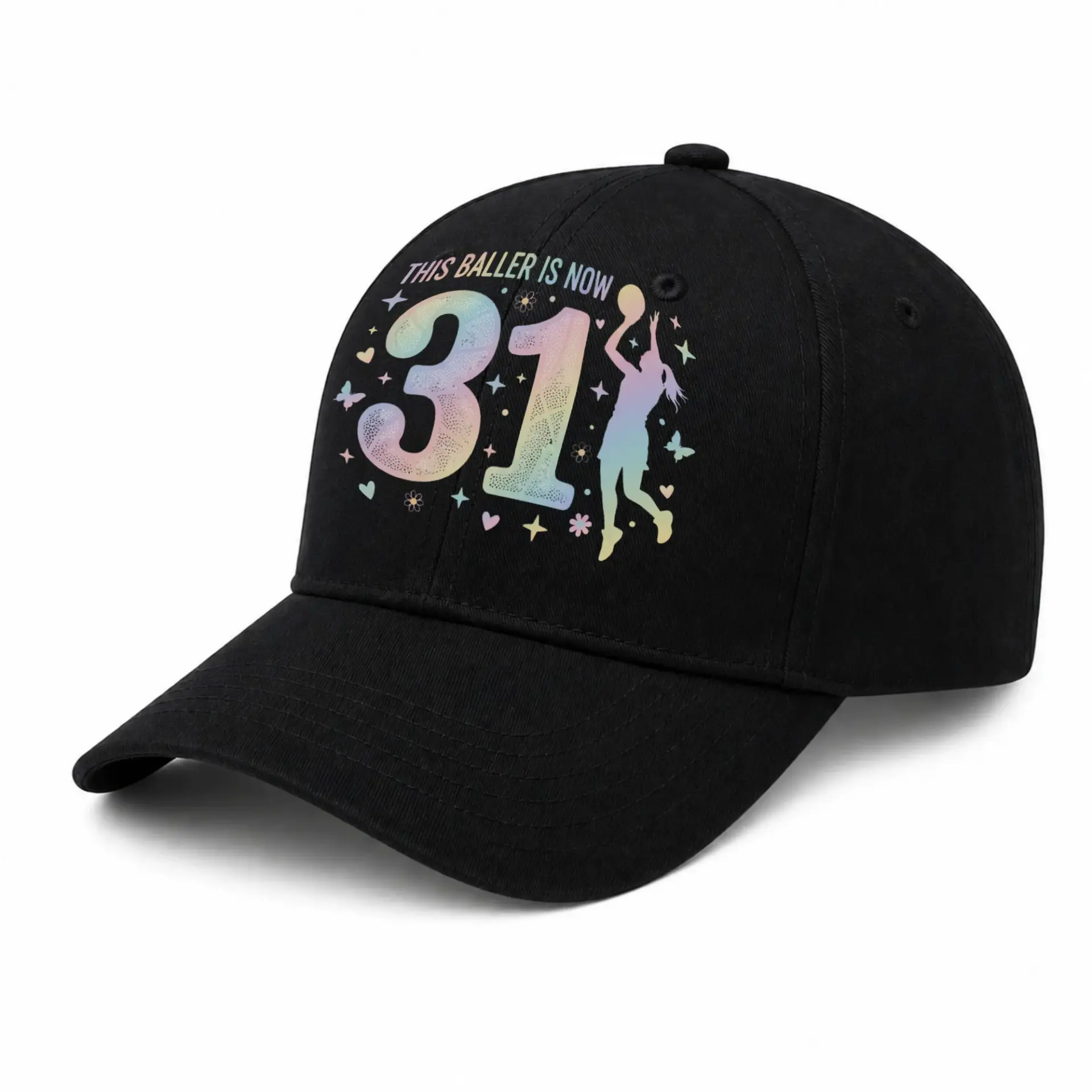 Baseball Cap 31st Birthday Basketball Graphic Embroidered Dad Hat