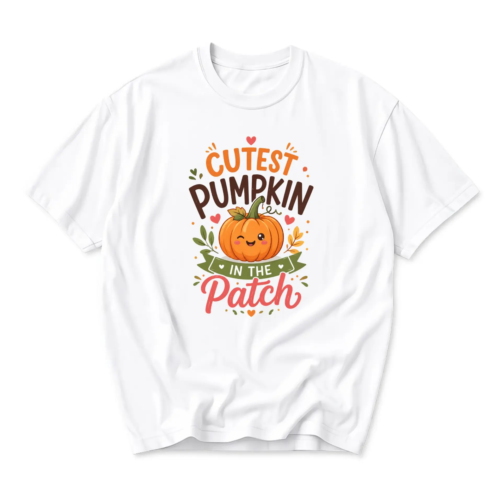 Graphic Tee Cutest Pumpkin in the Patch Unisex Shirt Autumn Inspired Seasonal Casual Wear Apparel for Everyone