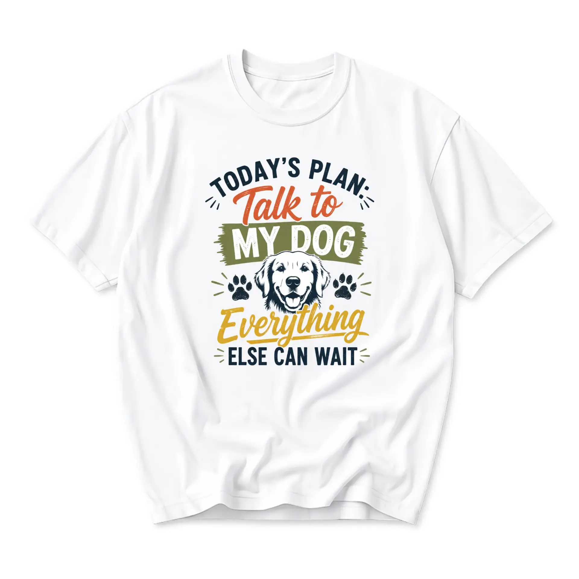 Funny Shirt Today Is Plan Talk to Everything Can Wait Unisex Graphic