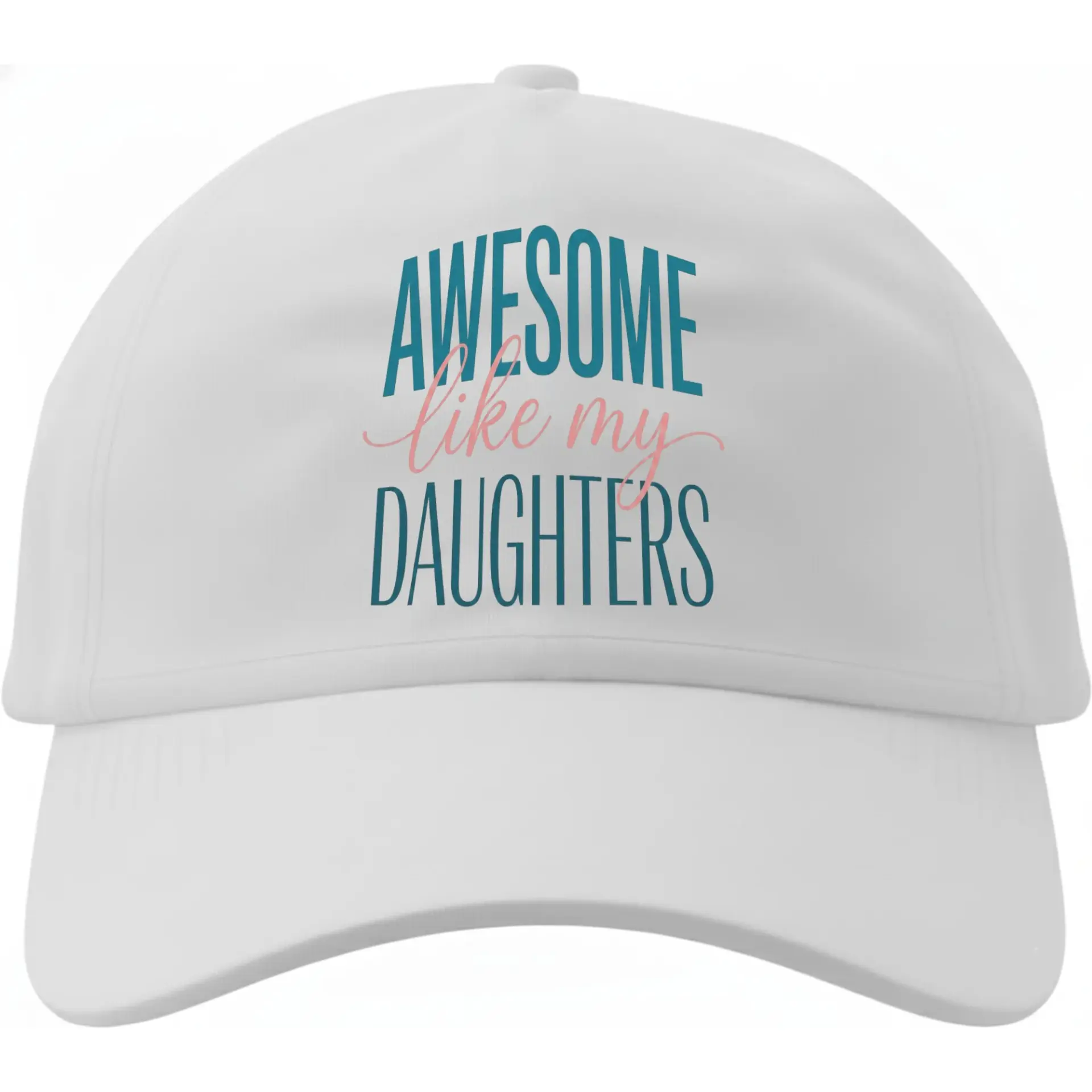 Dad Hat Baseball Cap Awesome Like My Daughters Graphic Print Unisex Cotton Hat for Casual Daily Wear and Outdoor Activities