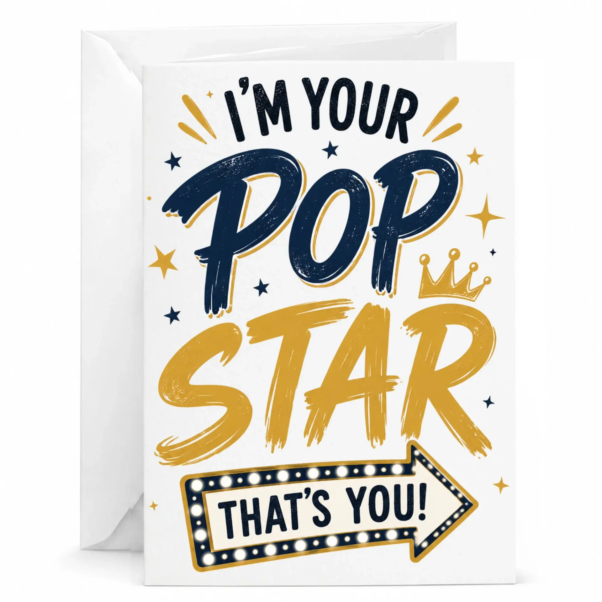 Funny Greeting Card for Friends and Family Note Loved Ones with Matching Envelope 5x7 Inch