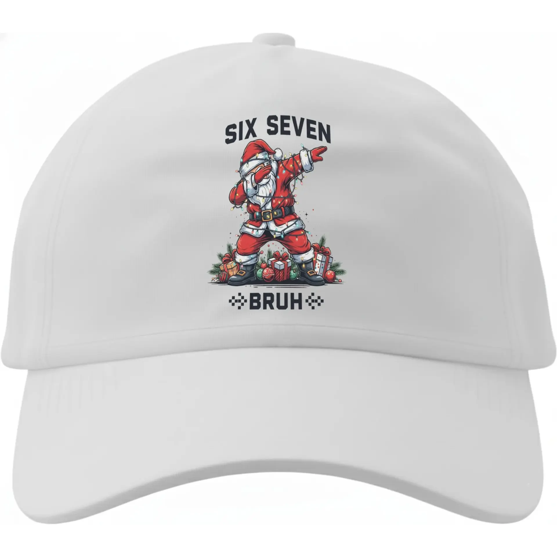 Dad Hat Christmas Santa Dabbing Graphic Baseball Cap Funny Holiday Cotton Low Profile Adjustable Sun Protection Headwear