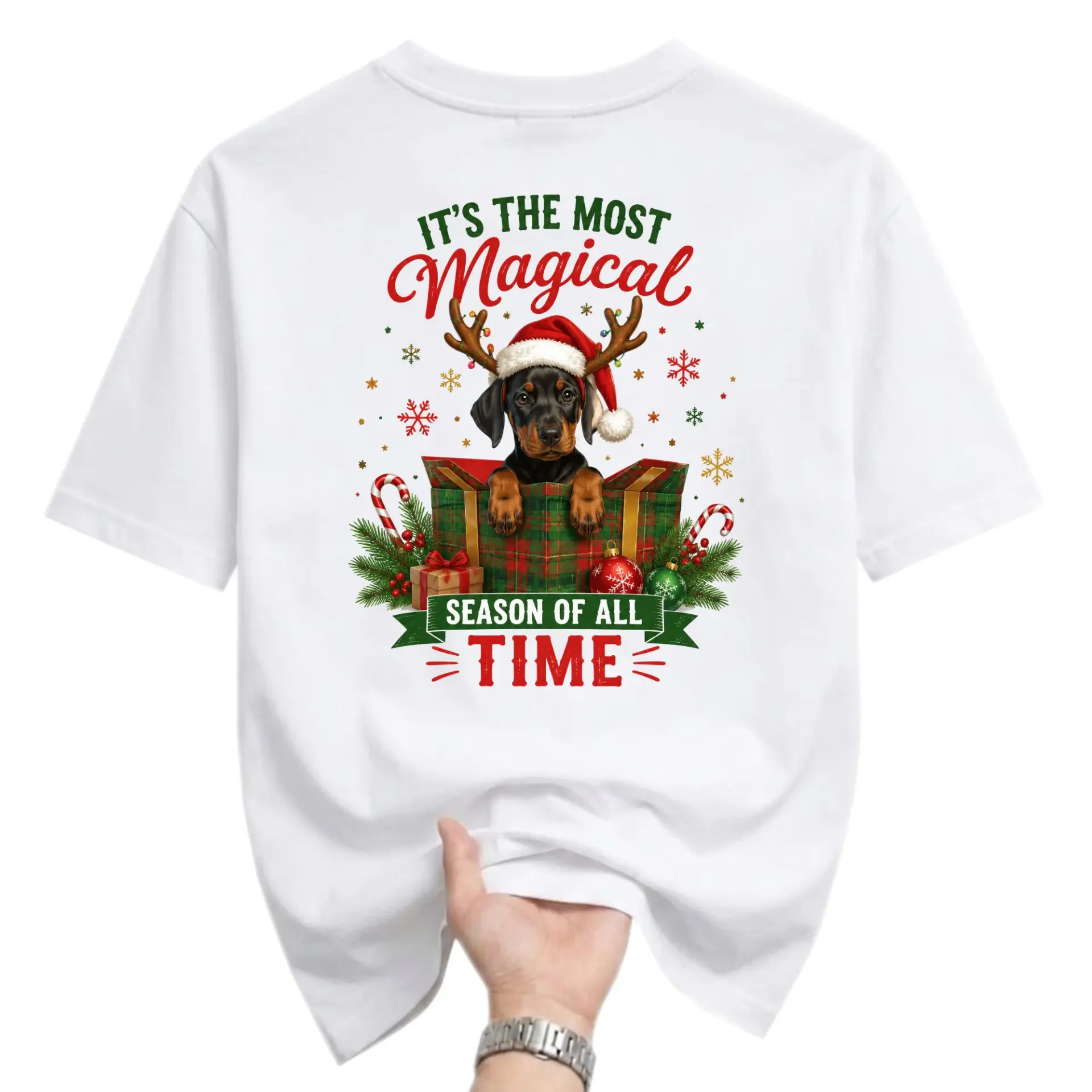 Funny Shirt Most Dog Graphic Tee Holiday Gift Unisex Crew Neck Casual