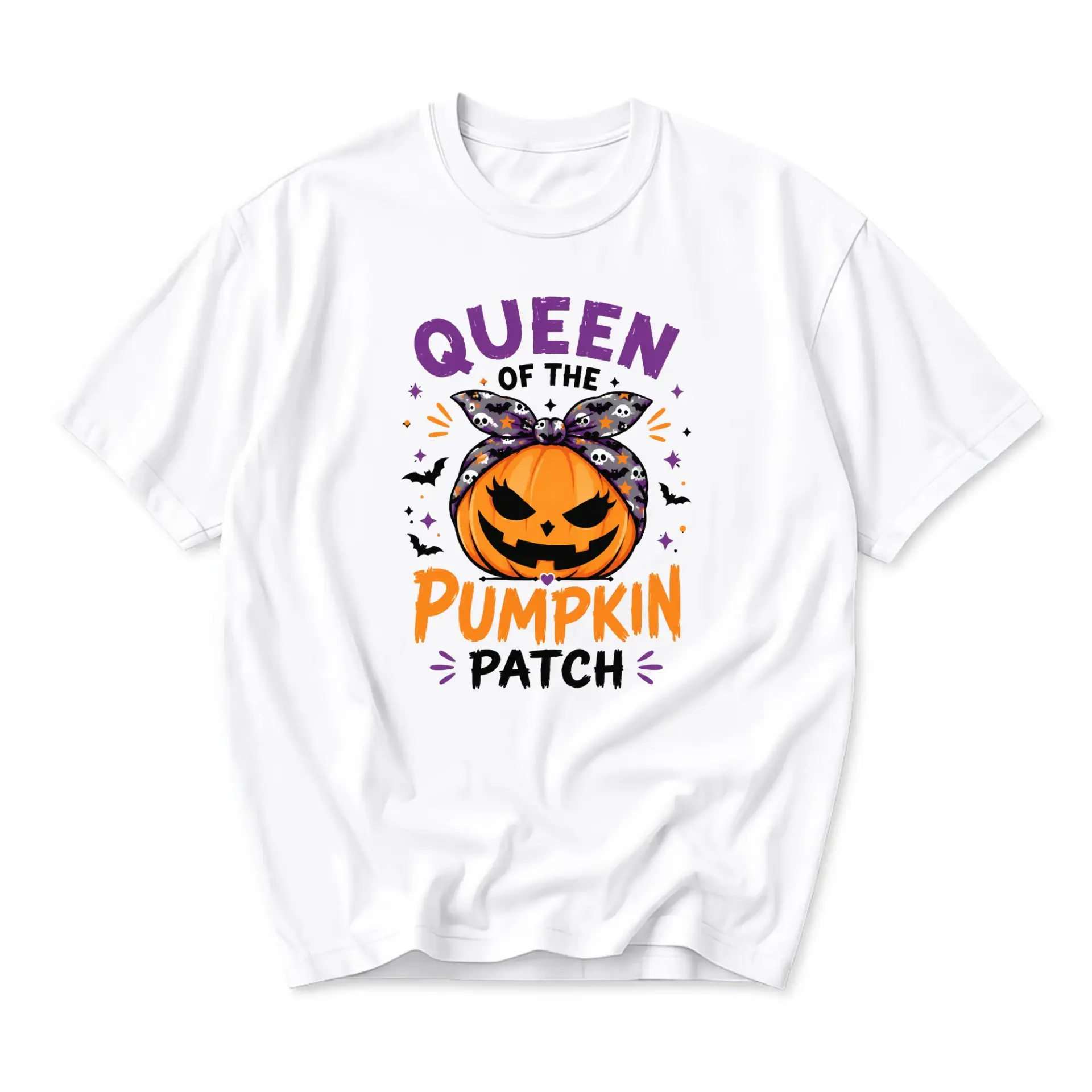 Graphic Tee Queen of the Pumpkin Patch Shirt Unisex Casual Fall Autumn Seasonal Festive Holiday Holiday Graphic Print