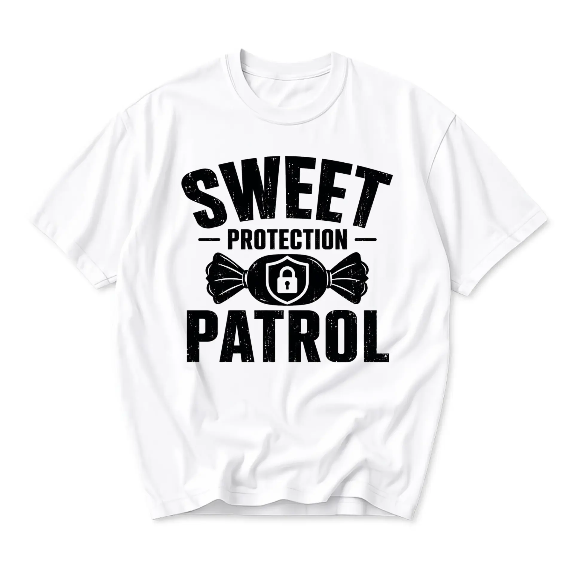 Funny Shirt Sweet Protection Patrol Graphic Tee Unisex Casual Crew Neck Comfortable Cotton Blend Everyday Apparel Top