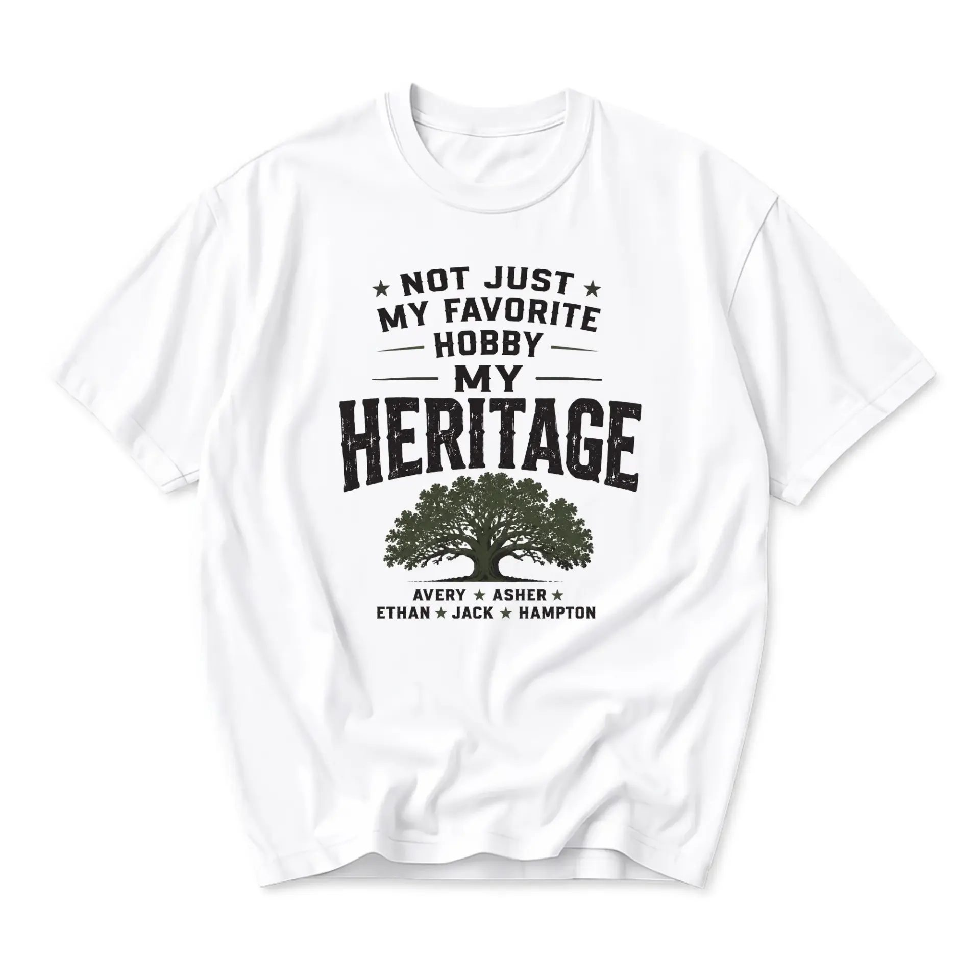 Funny Shirt Not Just My Favorite Hobby My Heritage Graphic Tee Casual Cotton Top for Men and Women Unisex Apparel