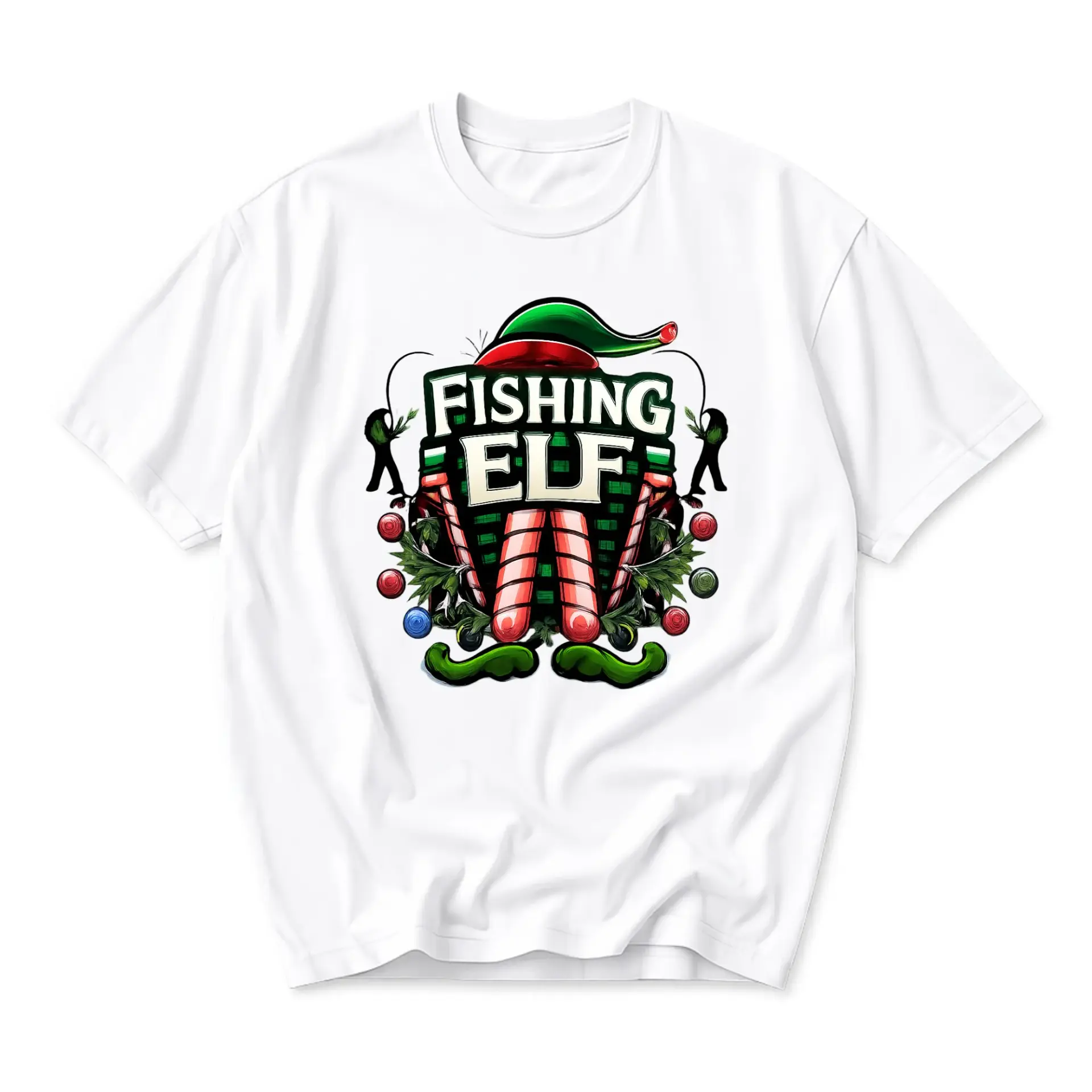 Graphic Tee Fishing Holiday Theme Unisex Crew Neck Casual Cotton Shirt for