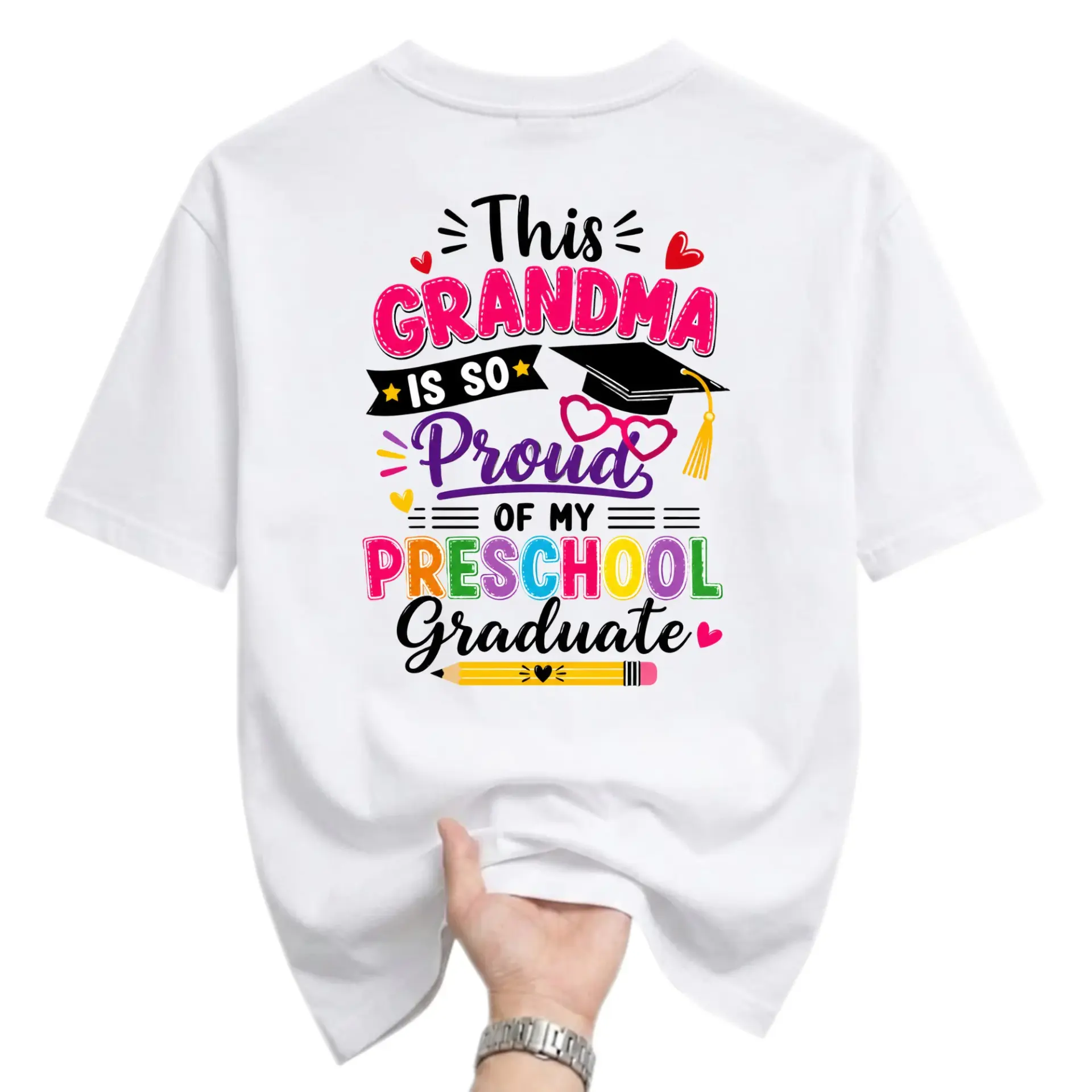 Graphic Tee This Grandma Is so Proud of My Preschool Graduate Funny Unisex