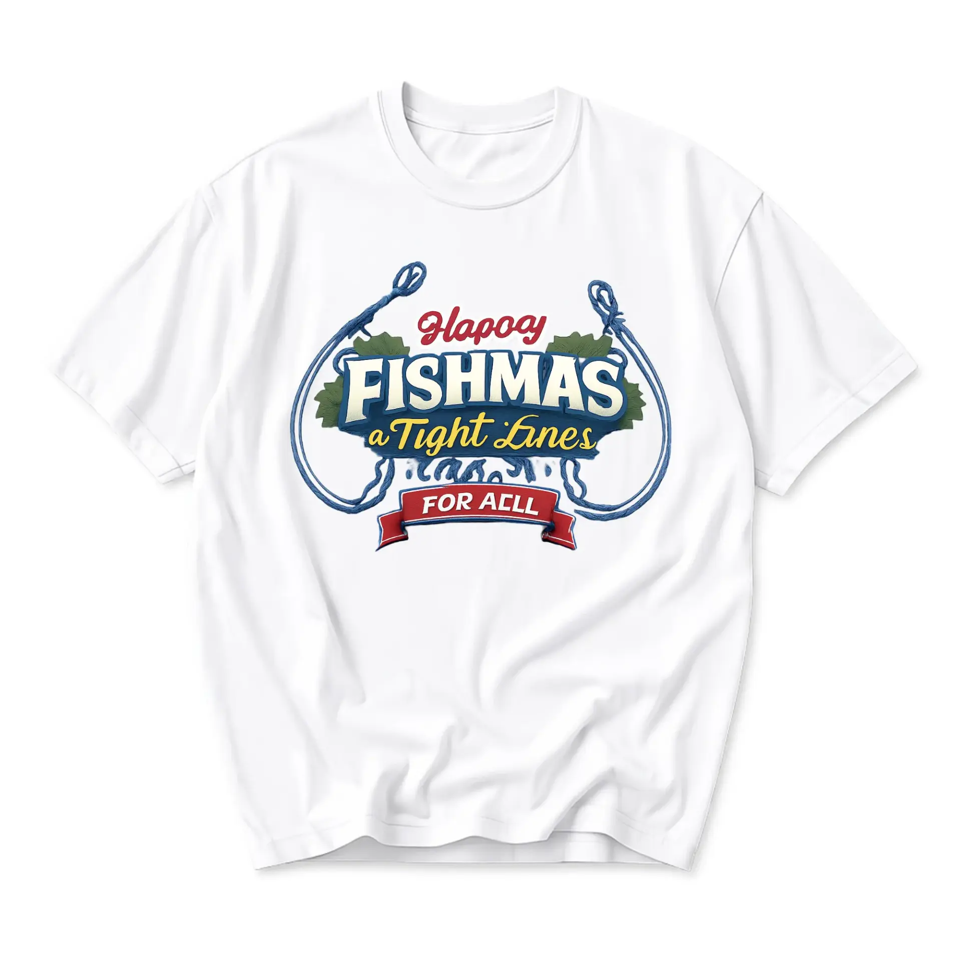 Funny Shirt Fishmas a Fishing Graphic Tee for Outdoor Enthusiasts and Holiday Season Casual Wear