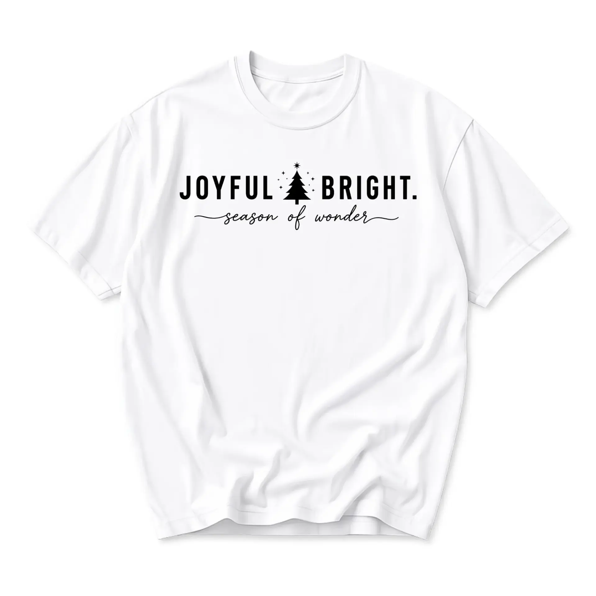 Graphic Tee Joyful Bright Holiday Shirt Festive Seasonal Apparel Unisex