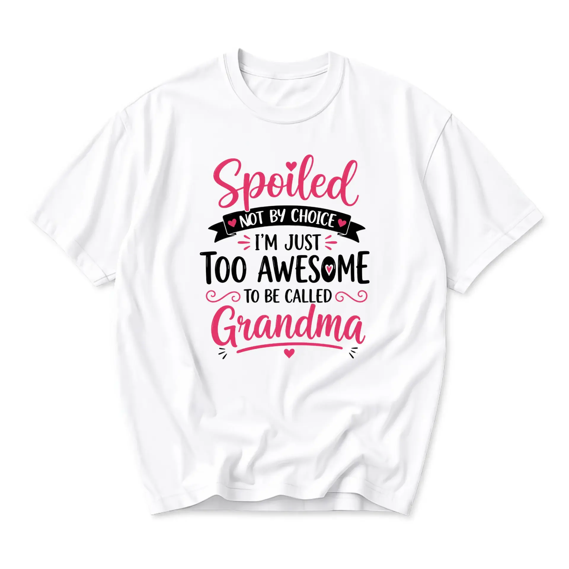Funny Shirt Spoiled Not Too Awesome to Be Called Grandma Graphic Tee Unisex