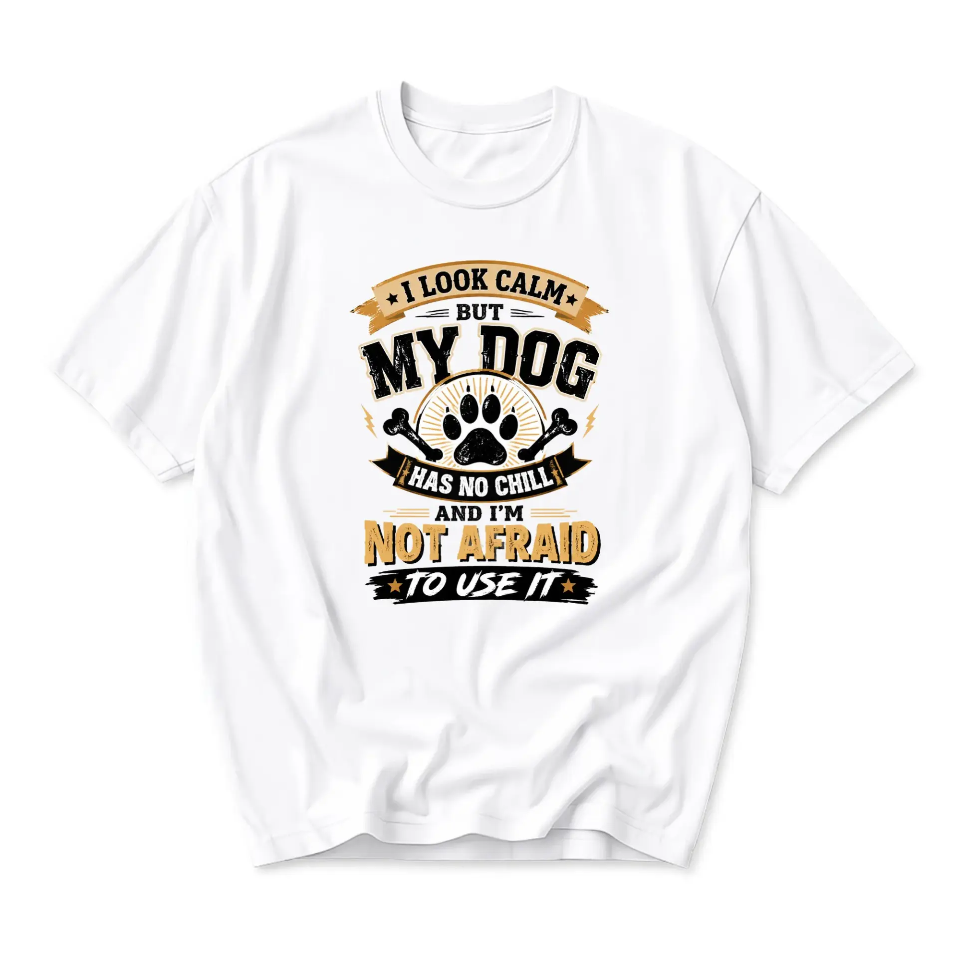 Funny Shirt I Look Calm but Has No Graphic Tee Unisex Casual Apparel for