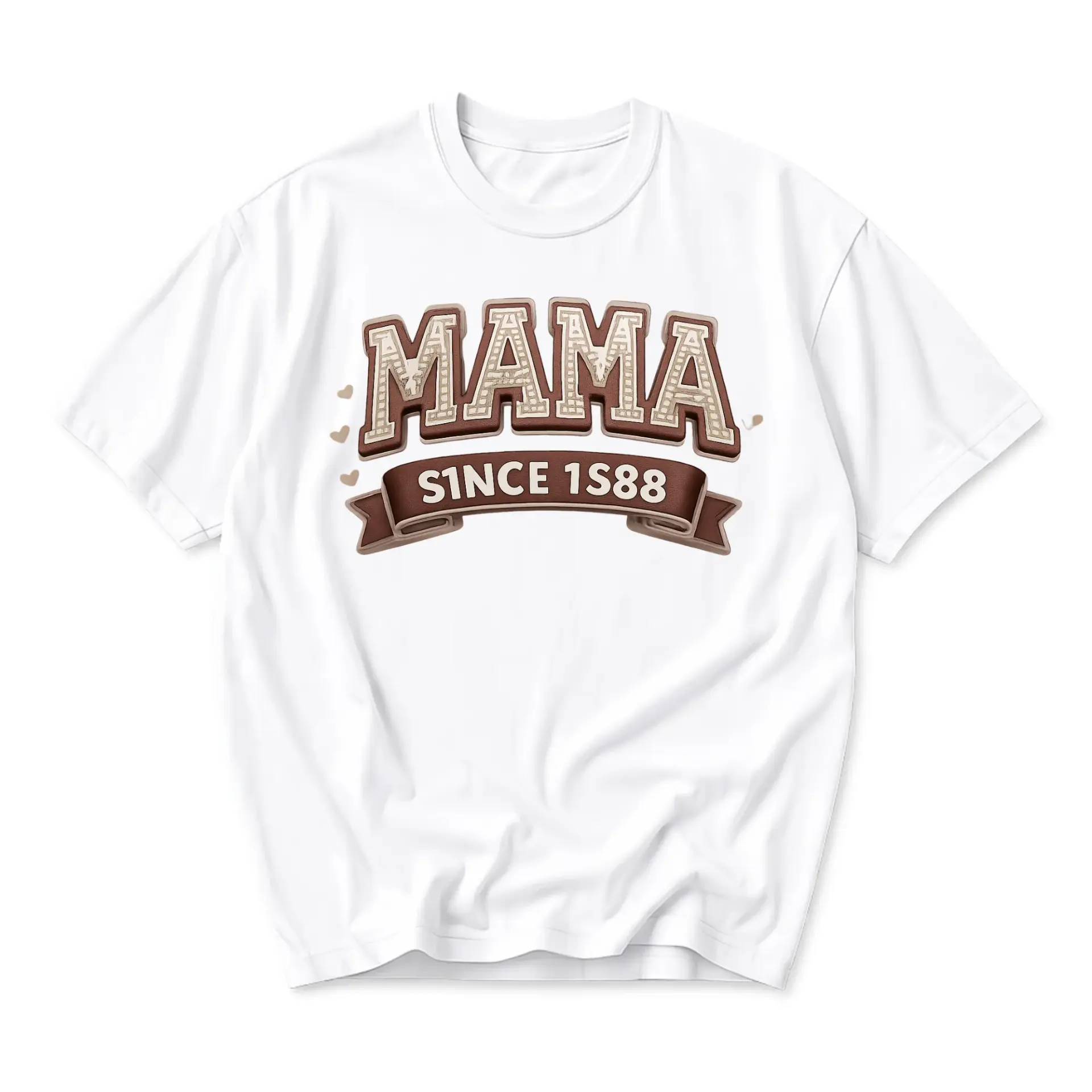 Graphic Tee Mama Since 1988 Aesthetic Trendy Unisex Shirt for Everyday Wear Casual Cotton Blend Crew Neck Apparel