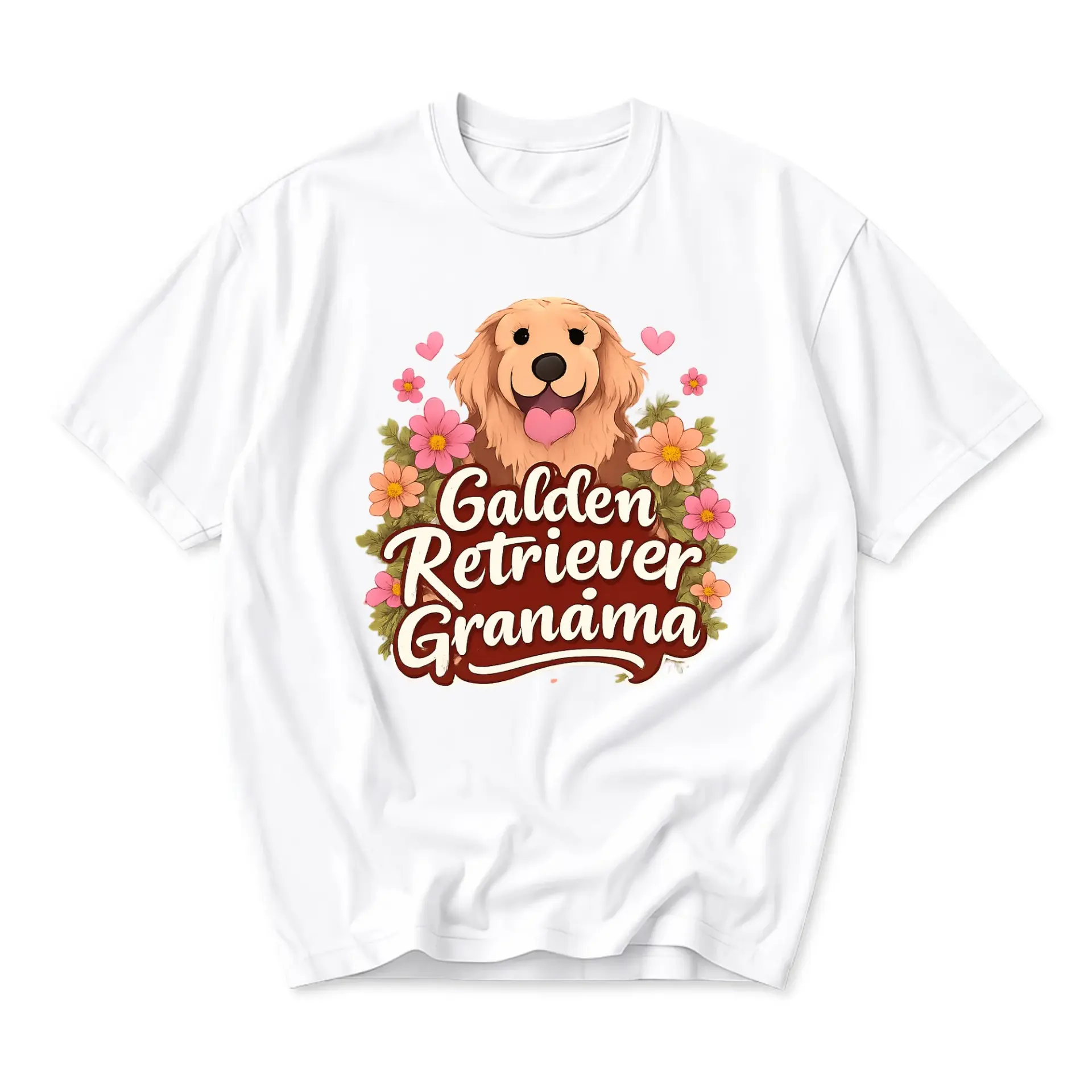 Funny Shirt Galden Retriever Granama Graphic Tee Unisex Crew Neck Apparel