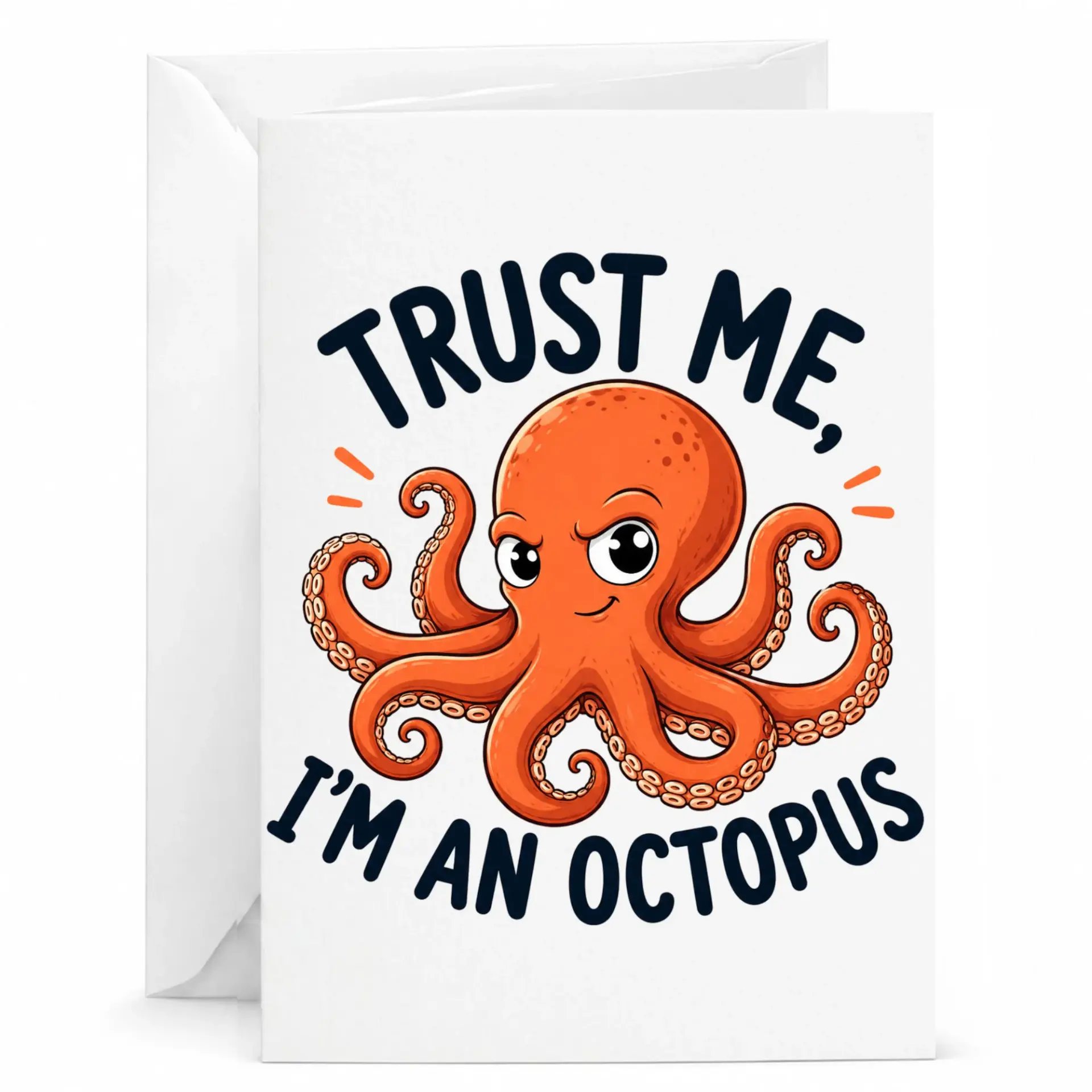 Greeting Card Funny Illustration Trust Me I Am an