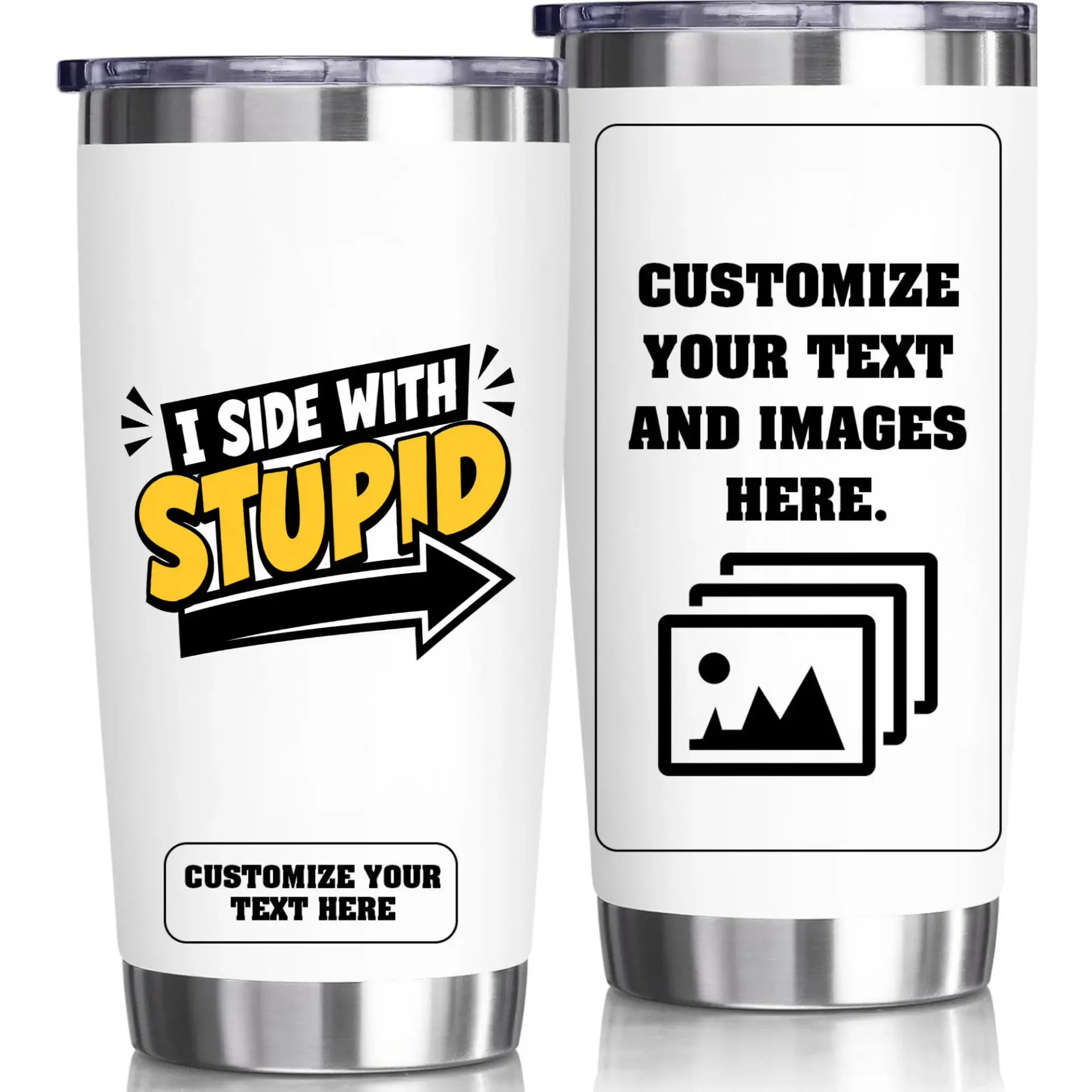 Stainless Steel Tumbler 20oz Funny Sarcastic Travel Mug Double Wall Vacuum Insulated Cup for Hot and Cold Beverages