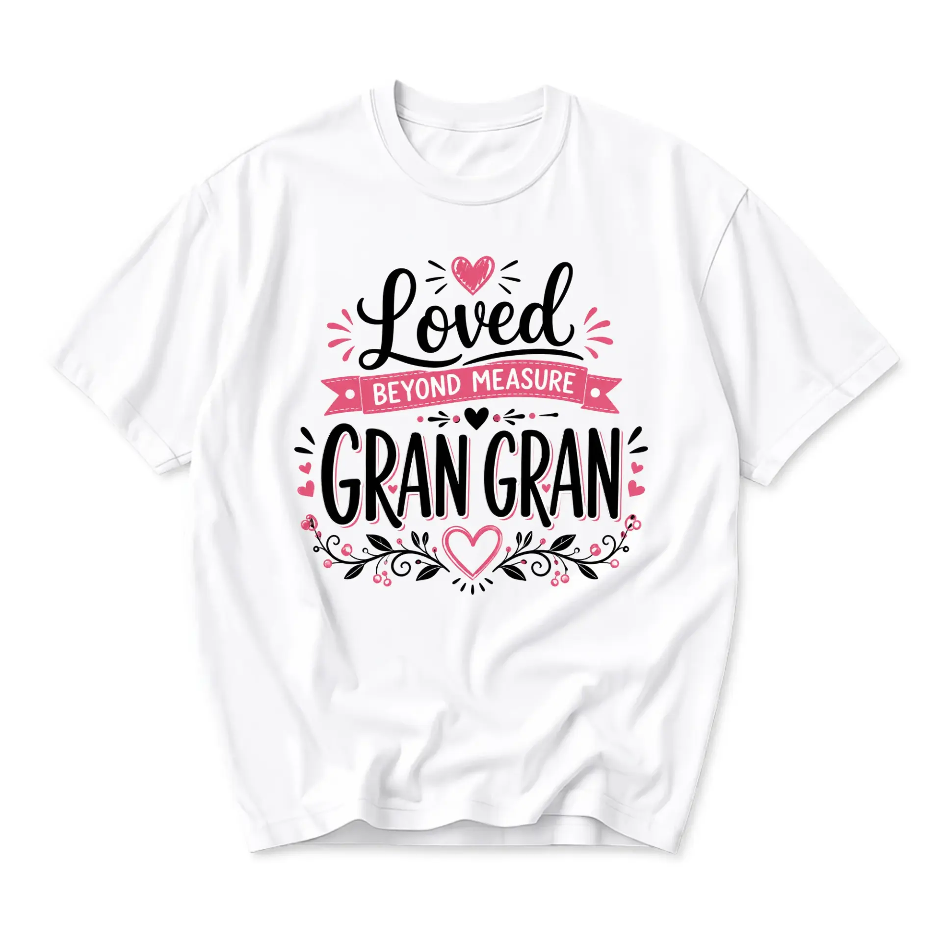 T-shirt Loved Beyond Measure Gran Graphic Tee Unisex Crew Neck Short Sleeve